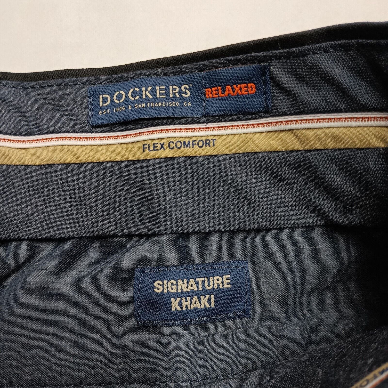 Dockers Dockers Signature Khakis Men's 36x29 Black Straight Leg Size US 36 / EU 52 - 5 Thumbnail