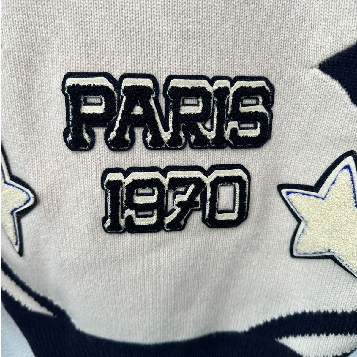 Other KENZO Paris Tiger Graphic V-Neck Sweater Off White Navy M Size US M / EU 48-50 / 2 - 9 Thumbnail