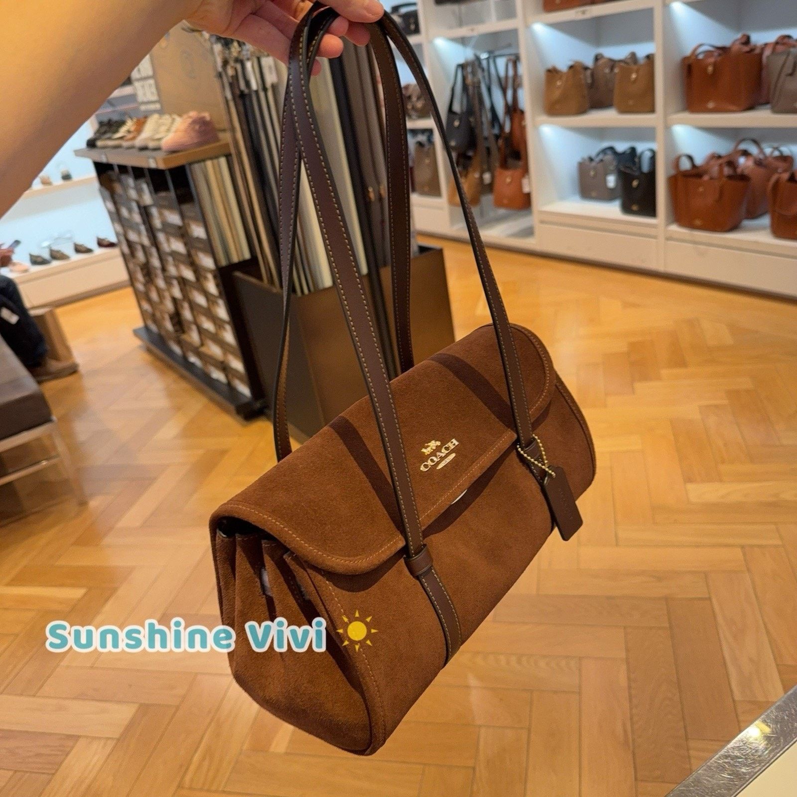 Coach NWT Coach Bridget Shoulder Bag CDB06 Vintage Brown/Maple Size ONE SIZE - 6 Thumbnail