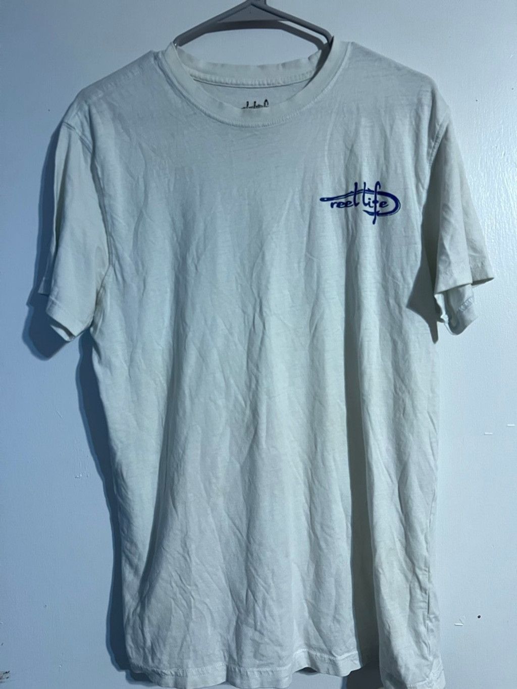 Other Men's Reel Life White & Blue Short Sleeve Tee M Size US M / EU 48-50 / 2 - 1 Thumbnail