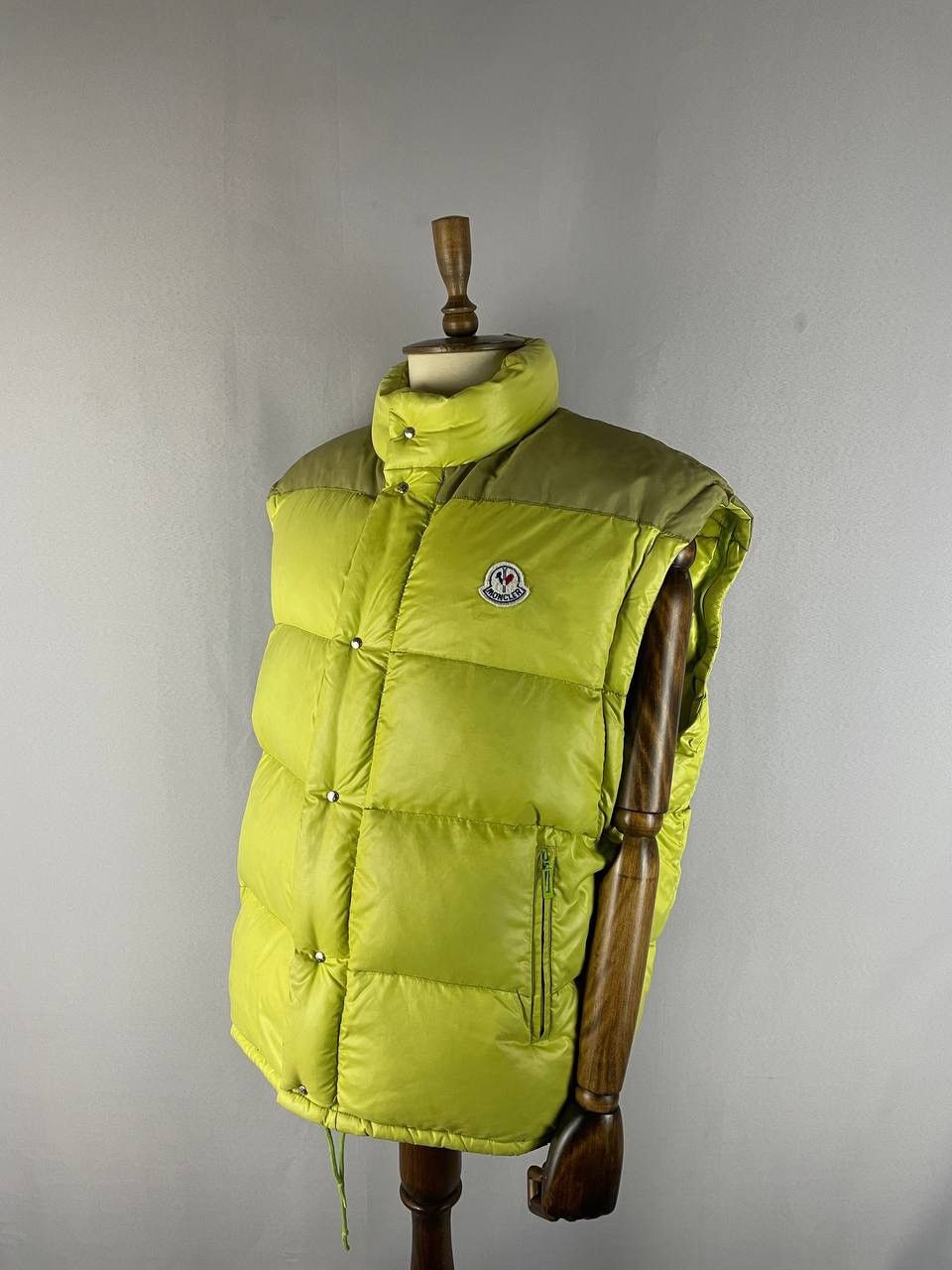 Moncler Moncler Down Vest Jacket Lemon Grenoble Vintage 1990s Size US XL / EU 56 / 4 - 1 Thumbnail