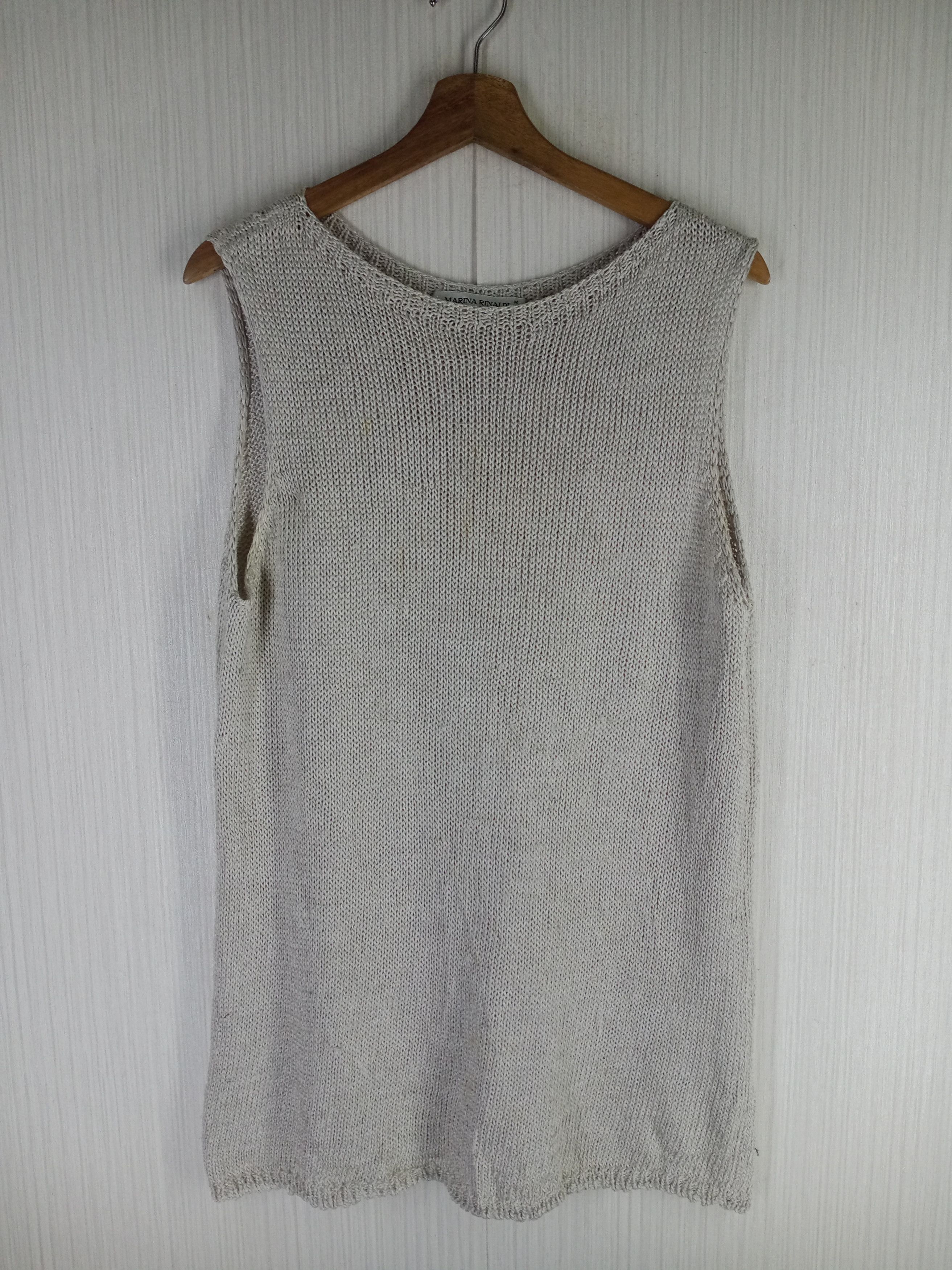 RARE MARINA RINALDI MAGLIA KNITWEAR SLEEVELESS