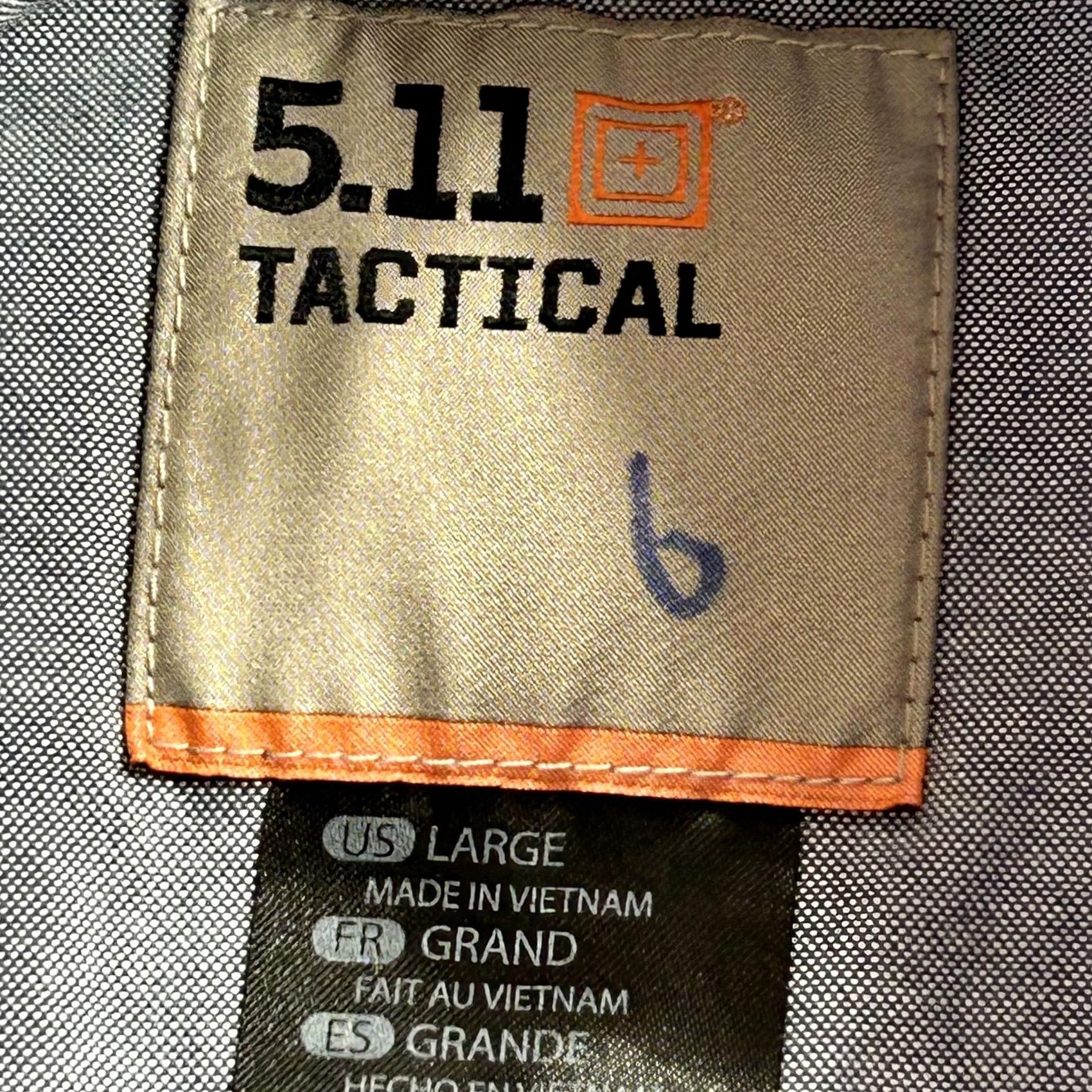 Vintage 5.11 Tactical Athena Shirt Womens Large Gray Snap Button Up Workwear 62386 Size L / US 10 / IT 46 - 4 Thumbnail