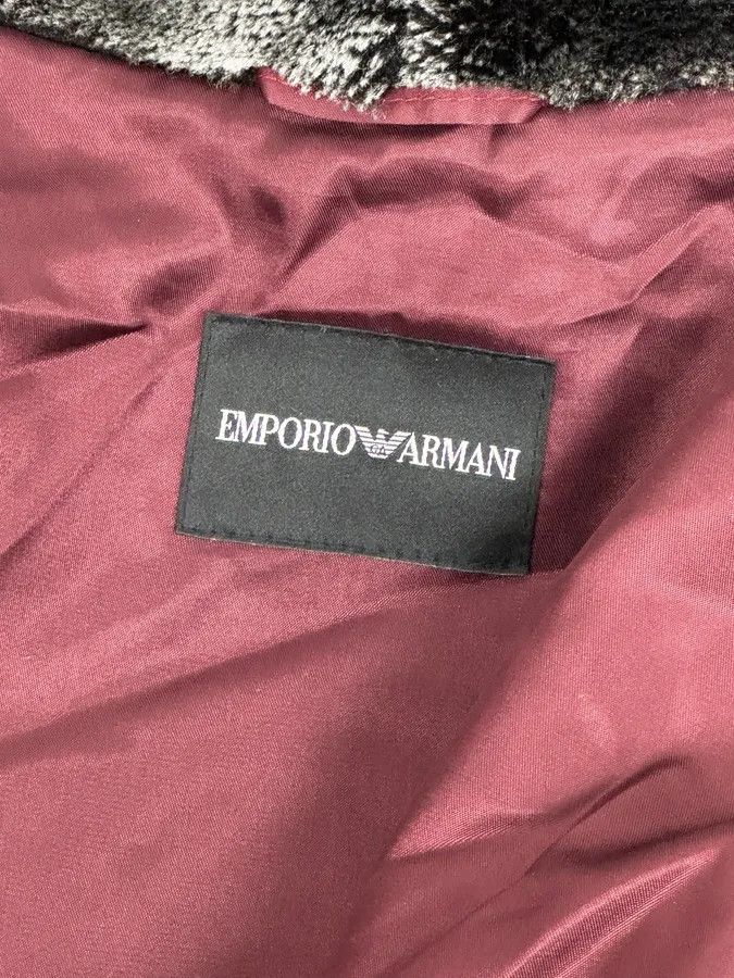 Emporio Armani AW2014 Emporio Armani Burgundy Eco Fur Hooded Jacket Size US M / EU 48-50 / 2 - 11 Thumbnail