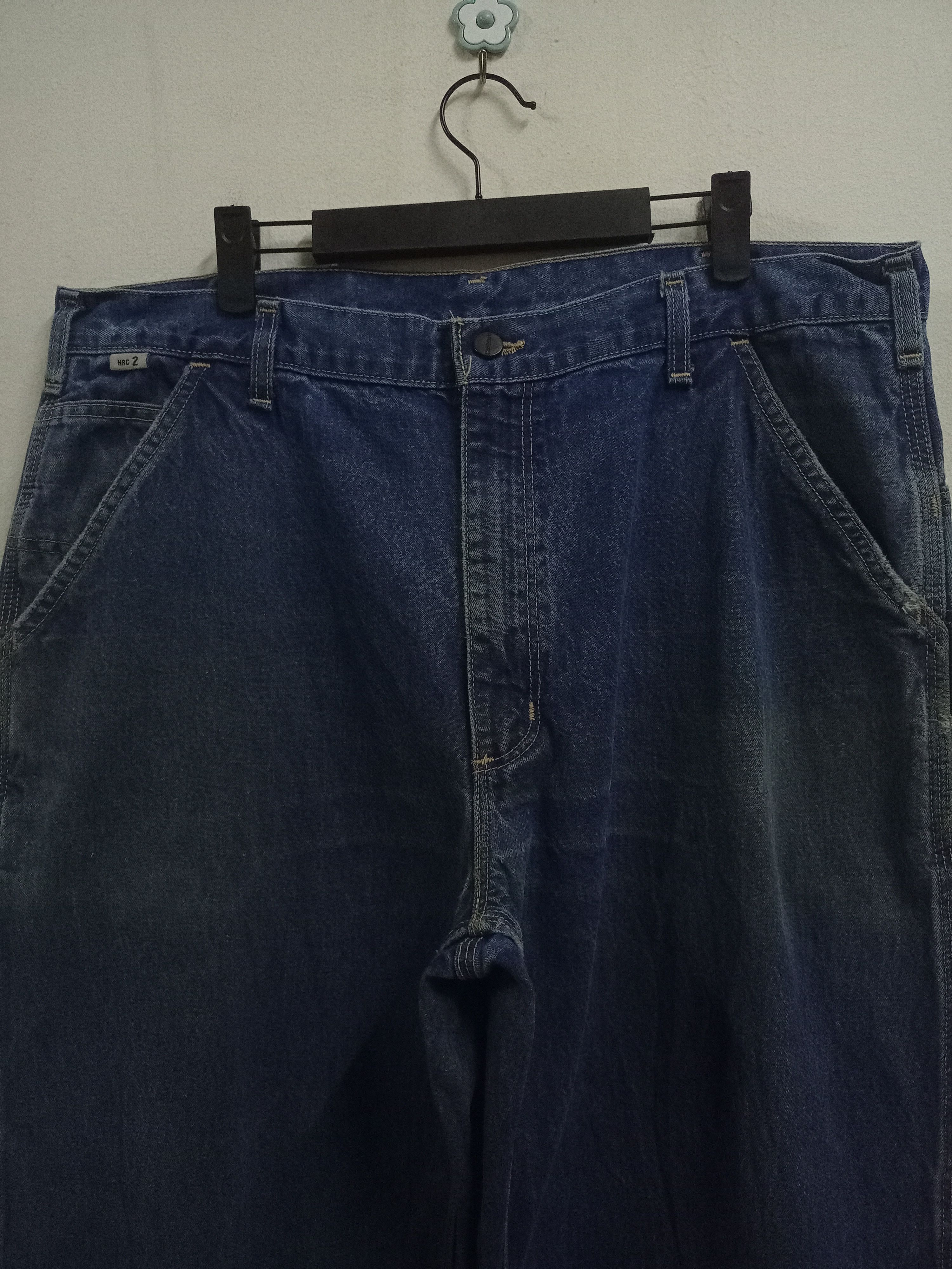 Carhartt Vintage Carhartt Blue Wash Baggy Carpenter Denim Size US 37 - 4 Thumbnail