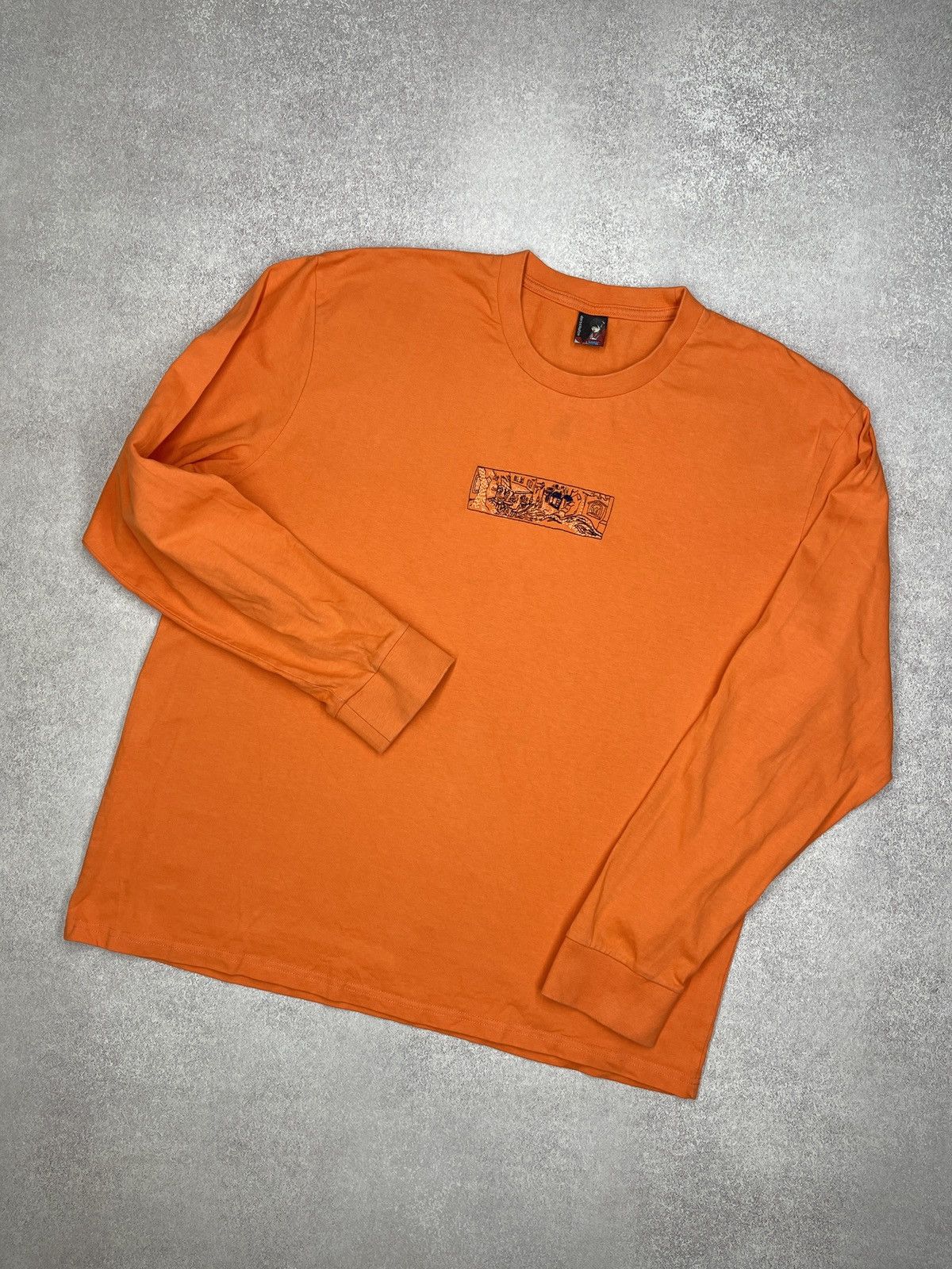 Derschutze Mens Derschutze Van Gogh Print V2 Longsleeve Orange Size US XL / EU 56 / 4 - 1 Thumbnail