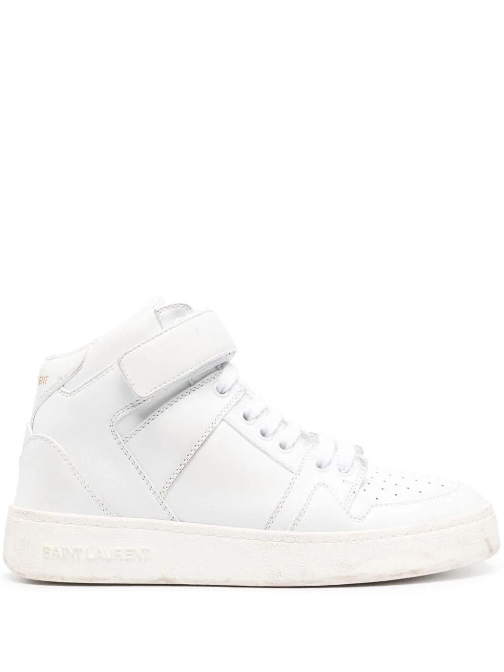 Saint Laurent Paris lax sneakers in washed-out effect leather Size US 9 / IT 39 - 1 Thumbnail
