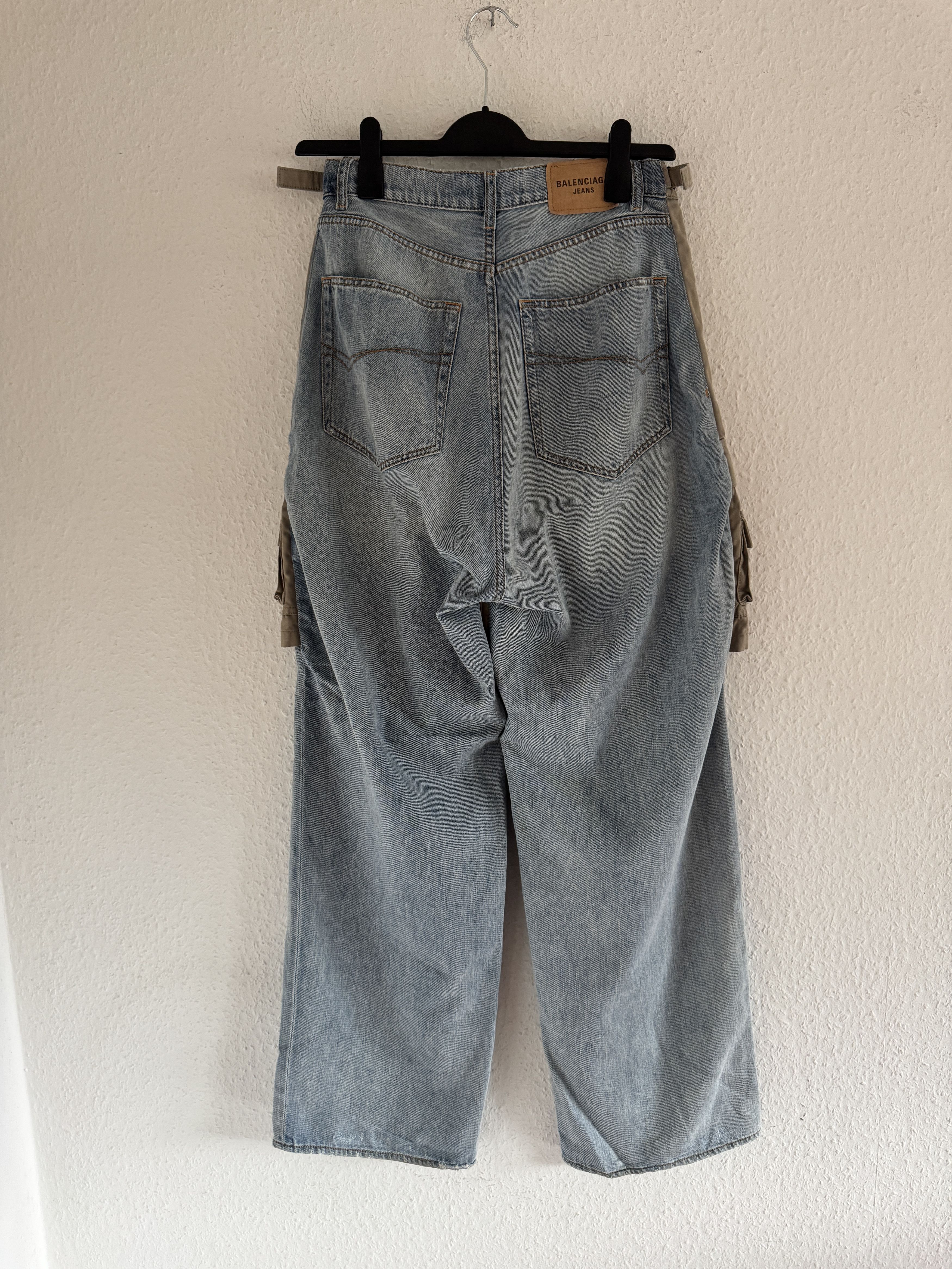Balenciaga FW21 Afterworld Hybrid Panel Distressed Denim Size US 28 / EU 44 - 7 Thumbnail