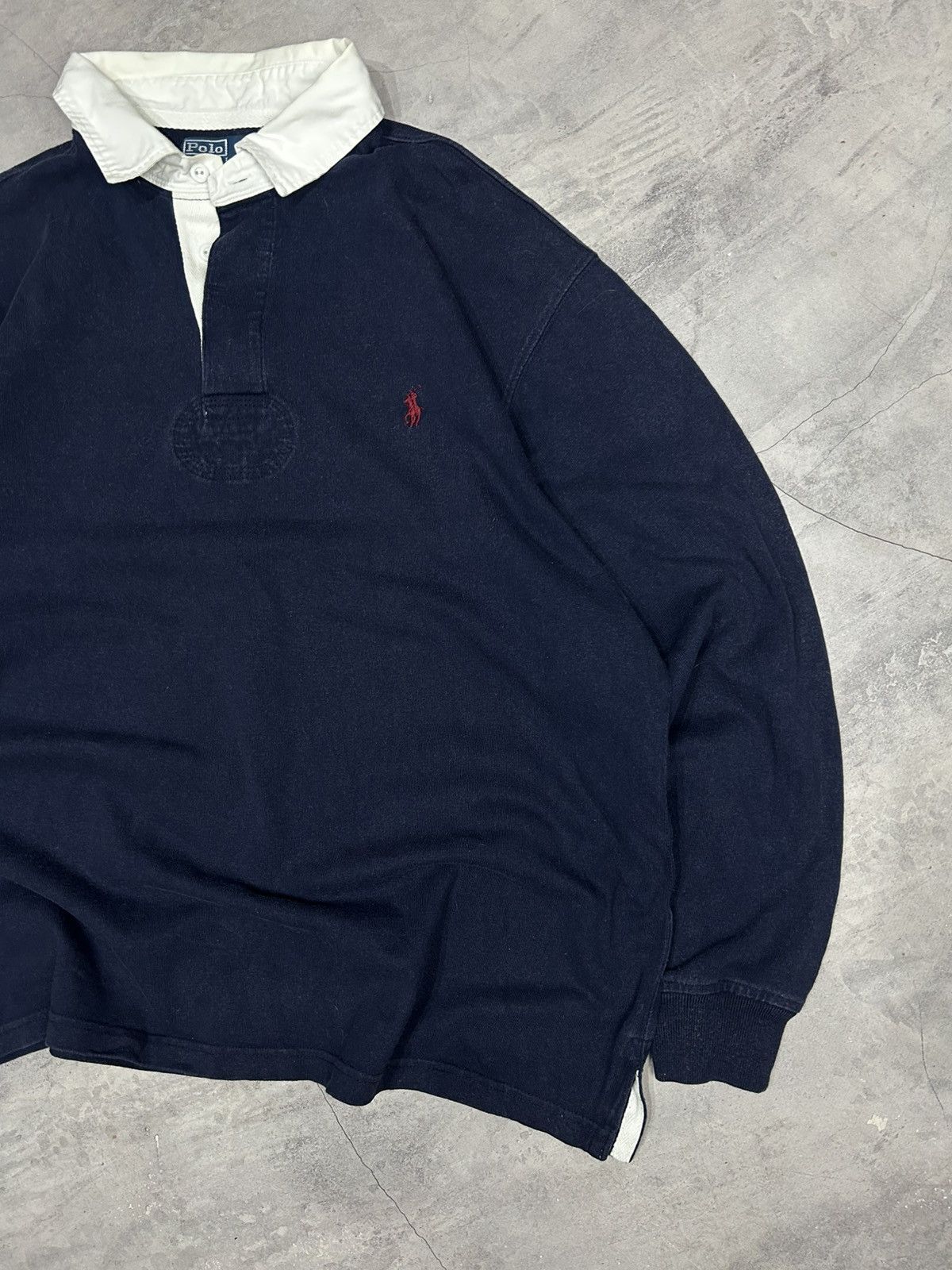Polo Ralph Lauren Vintage 90s Polo Ralph Lauren Striped Longsleeve Rug Size US XXL / EU 58 / 5 - 2 Thumbnail