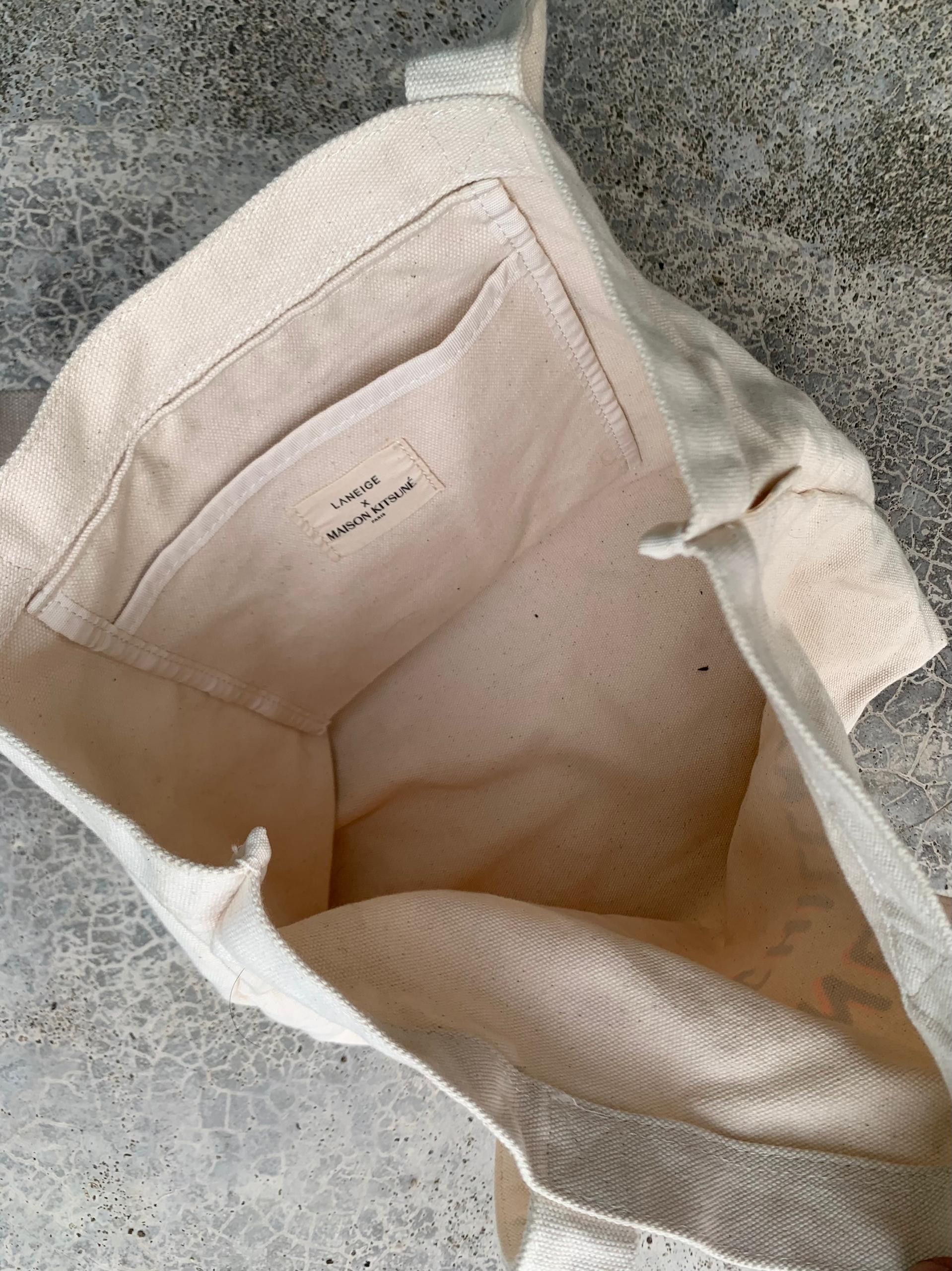 Maison Kitsune Vintage Maison Kitsune X Laneige Yoga Lotus Fox Tote Size ONE SIZE - 7 Thumbnail