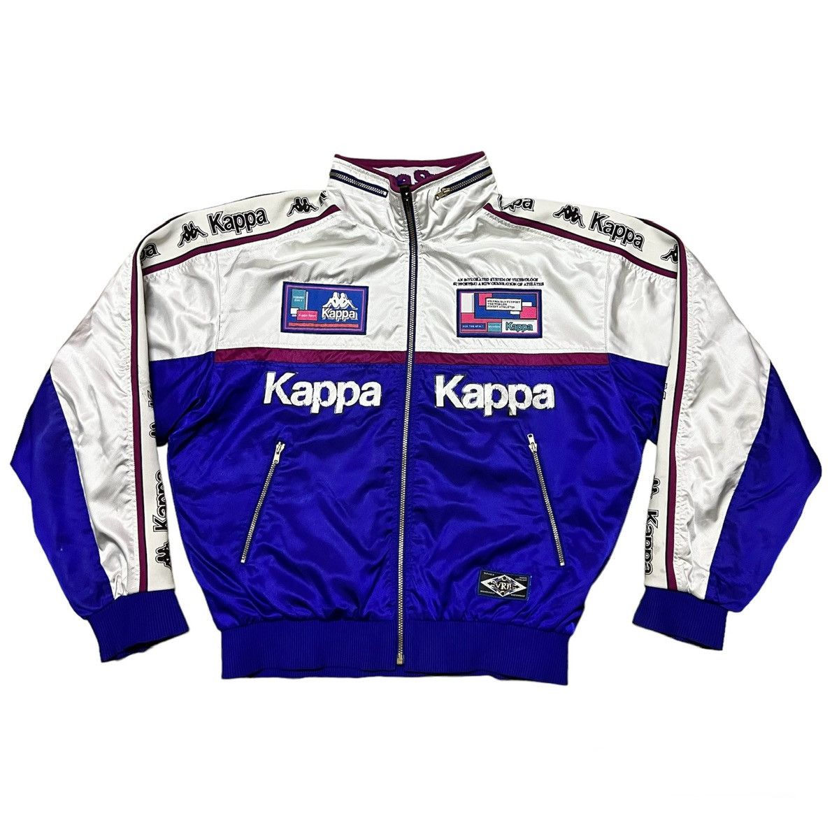 Kappa Vintage Kappa Side Tape Big Logo Zipper Sweater Size US L / EU 52-54 / 3 - 1 Thumbnail