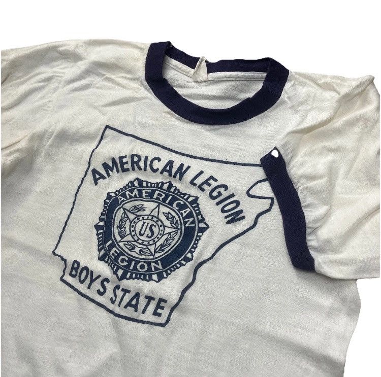 Champion × Vintage 1970’s American Legion Boys State Arkansas Ringer Tee Shirt Size US S / EU 44-46 / 1 - 2 Thumbnail