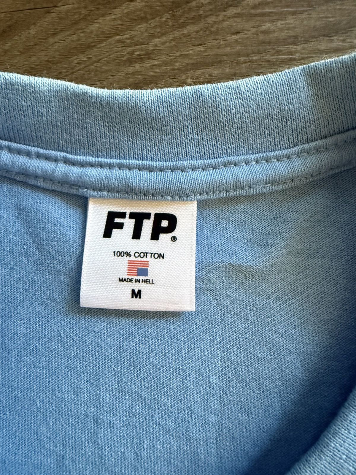 Famous Stars And Straps × Fuck The Population FTP Famous Logo Tee Sky Blue size Medium Size US M / EU 48-50 / 2 - 3 Thumbnail