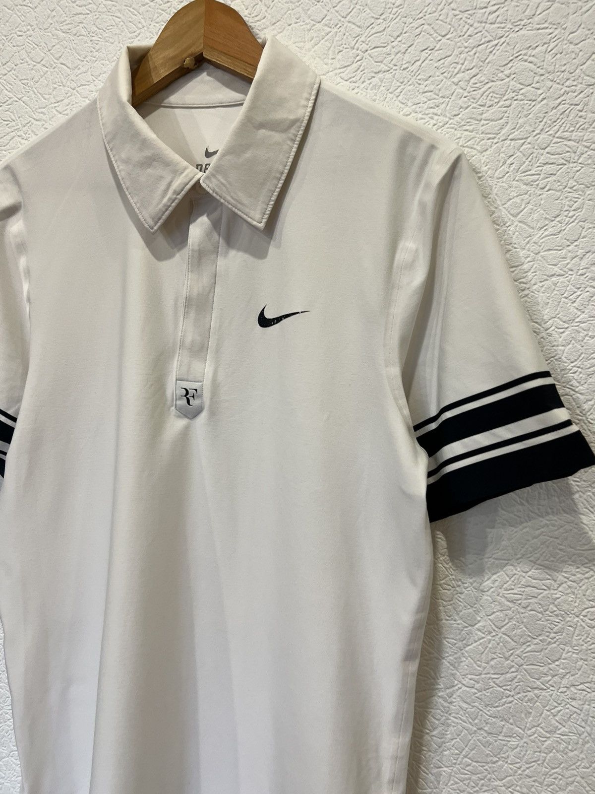 Nike Nike Roger Federer White Polo Shirt Jersey Mens Size US M / EU 48-50 / 2 - 2 Thumbnail