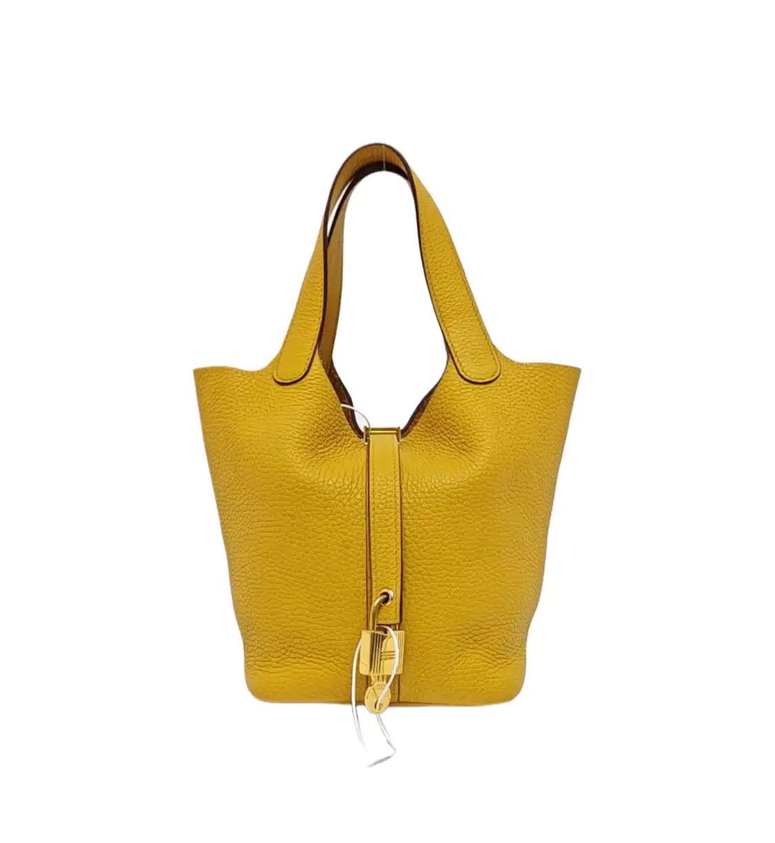 Hermes Hermes Picotin Lock Ambre Clemence cowhide leather handbag gold hardware D Size ONE SIZE - 1 Thumbnail