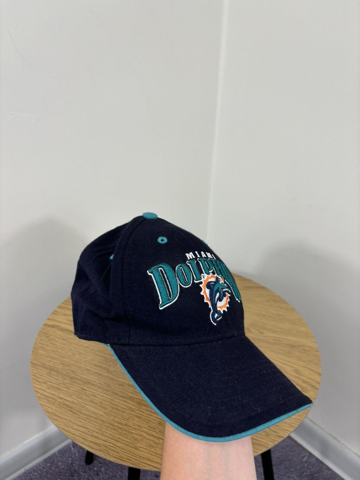 NFL Vintage 90s Miami Dolphins NFL Rare Dad Hat Cap Size ONE SIZE - 2 Thumbnail