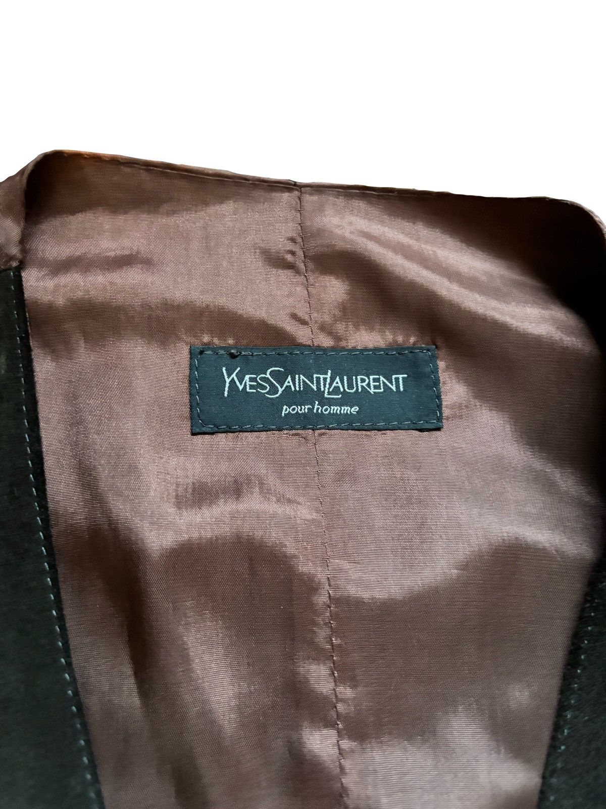 Yves Saint Laurent Yves Saint Laurent leather waistcoat Size 54L - 3 Thumbnail