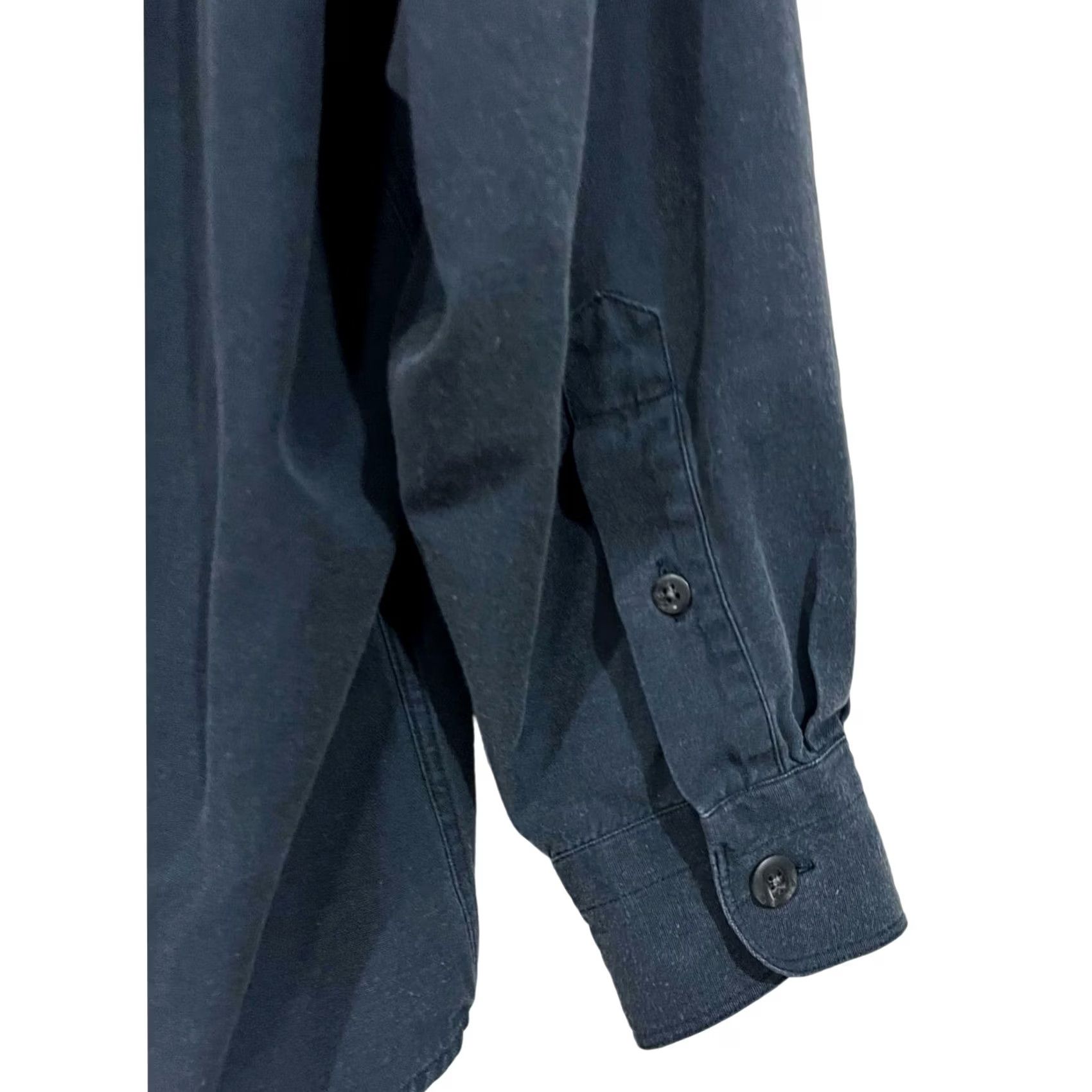 Vintage Options Unlimited Matt Totillo Shirt Button-Up Blue Silk Cotton XL Men’s Size US XL / EU 56 / 4 - 4 Thumbnail