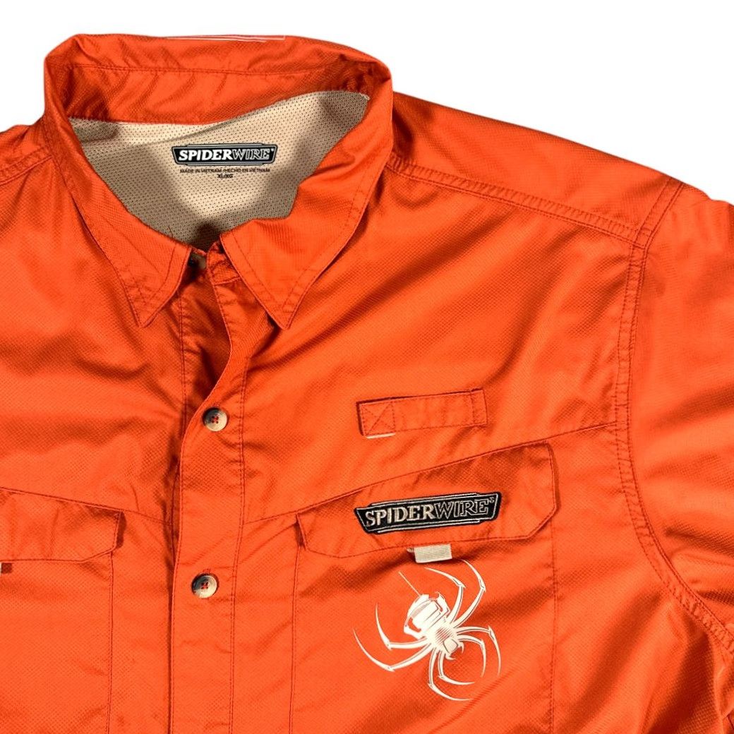 Vintage VINTAGE? SpiderWire Shirt Adult EXTRA LARGE Orange Shirt Orange? Size US XL / EU 56 / 4 - 2 Thumbnail