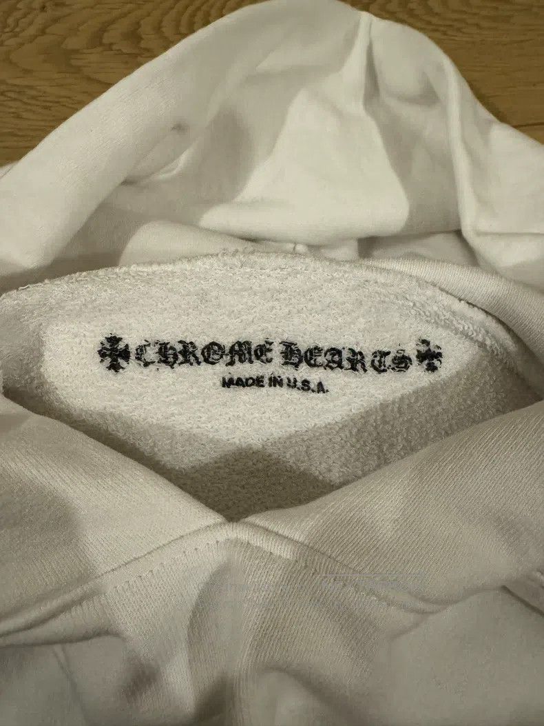 Chrome Hearts CHROME HEARTS Size XL White graffiti hoodie Size US XL / EU 56 / 4 - 3 Thumbnail