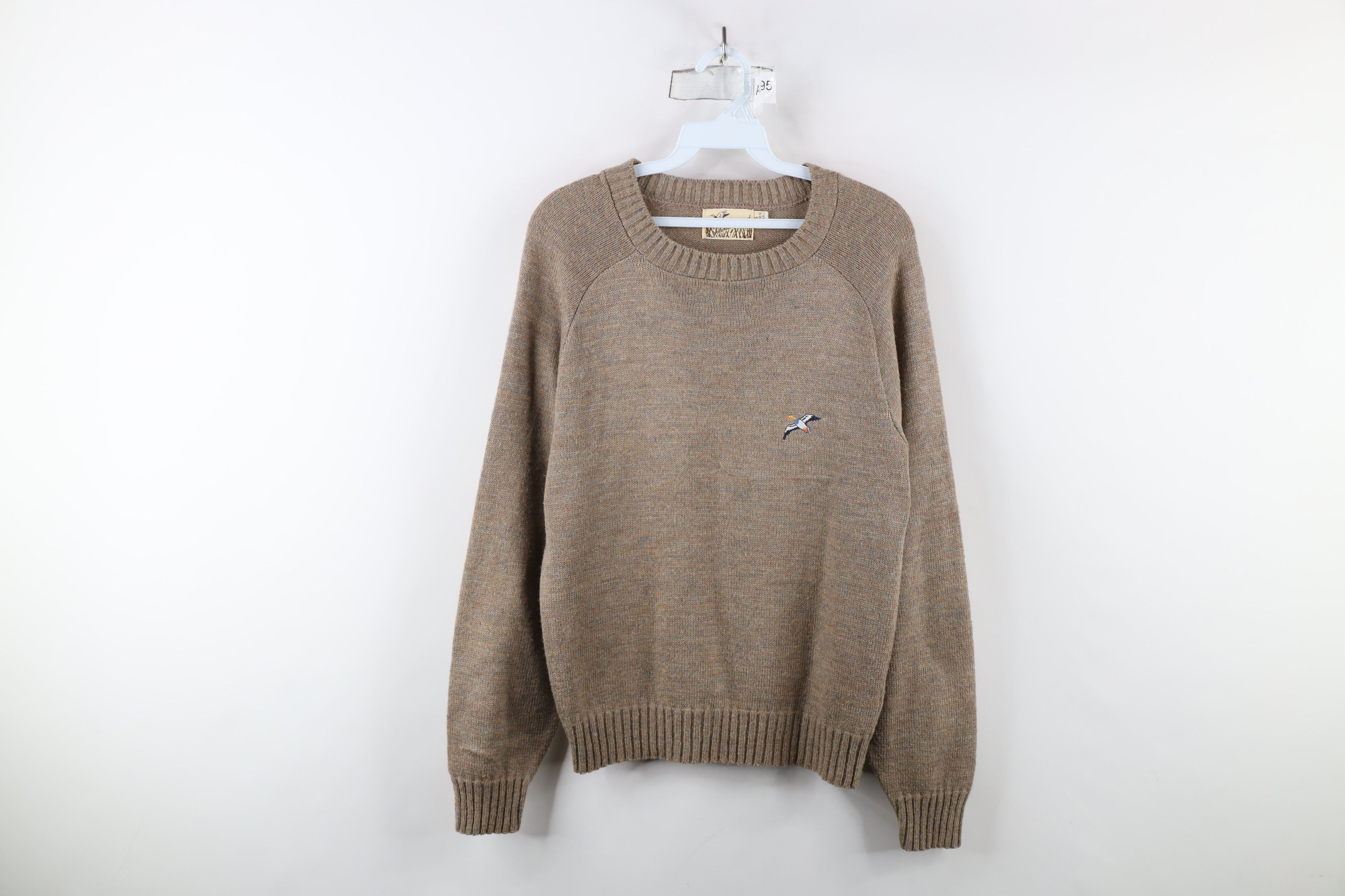 Vintage Vintage 70s Streetwear Fleck Duck Knit Crewneck Sweater USA Size US S / EU 44-46 / 1 - 1 Thumbnail