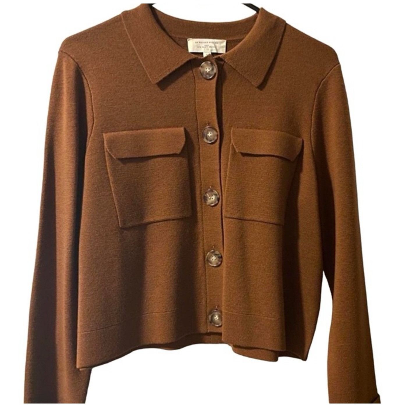 Sezane Sezane Betty Cardigan sweater In Hazelnut brown Wool sz s bu Size S / US 4 / IT 40 - 2 Thumbnail
