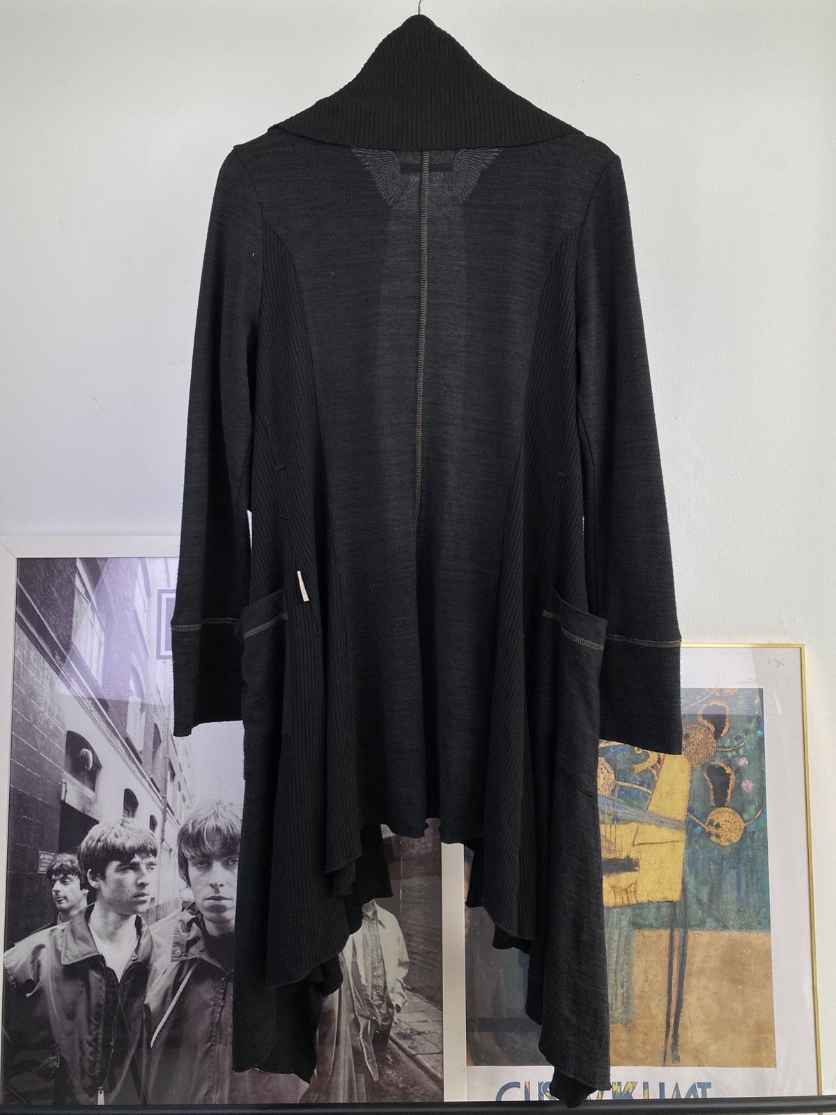 Japanese Brand Odds on Japan by Kozen Kavalier Asymmetrical Draped Cardigan Size US S / EU 44-46 / 1 - 4 Thumbnail
