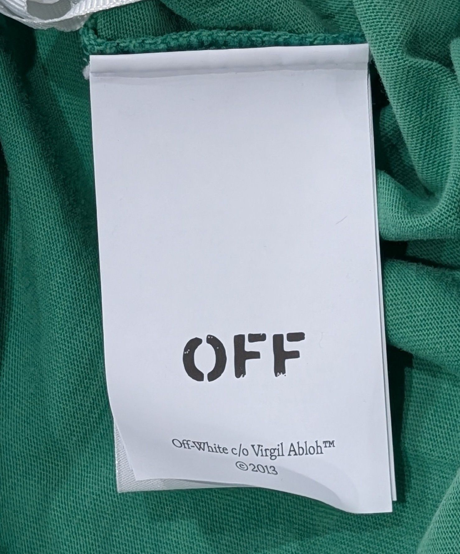 Off-White Off-White Est.13 Skate Fit Graphic T-Shirt Green/White 2XL Size US XXL / EU 58 / 5 - 5 Thumbnail