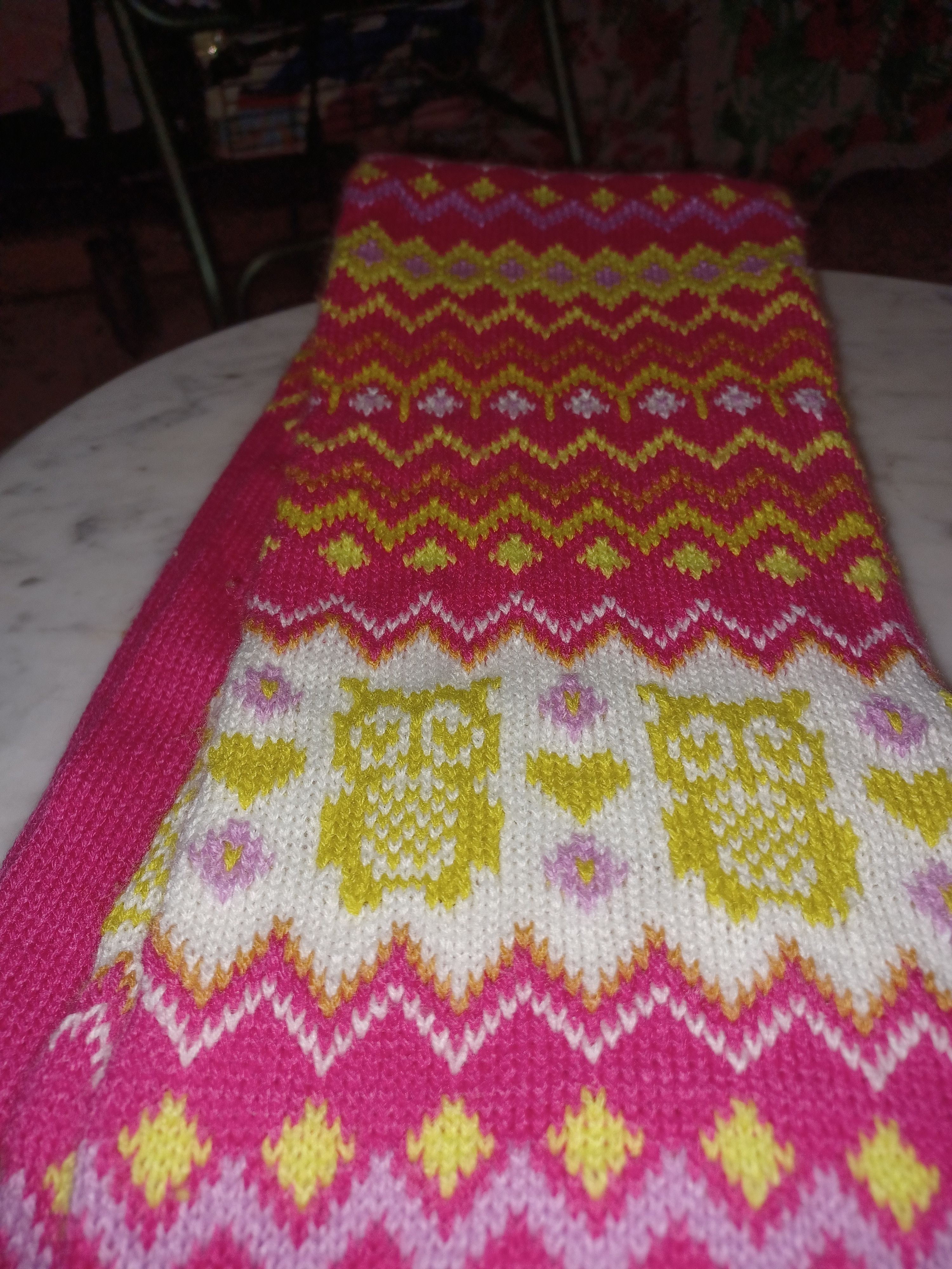 Arizona Jean Co. Arizona Winter Scarf with Pom Poms Xtra Long Pink Size ONE SIZE - 3 Thumbnail