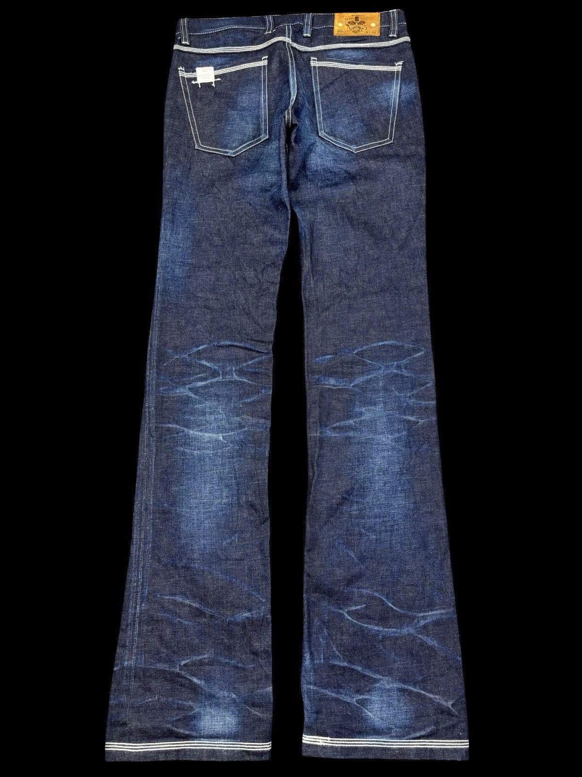 Japanese Brand 💥Flare💥Insane Style Of The Niege Raw Fades Denim K19 Size US 32 / EU 48 - 2 Thumbnail