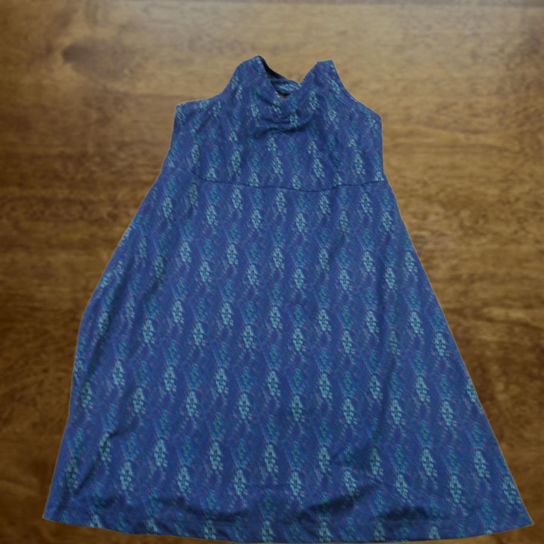 Merrell Merrell Dress Womens Large Sleeveless Casual Lightweight Opti-Wick Blue Knit Crew Neck Casual Dress Size L / US 10 / IT 46 - 1 Thumbnail