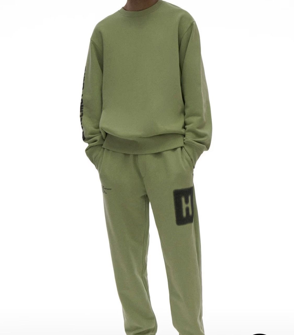 Helmut Lang Helmut Lang Blur Crewneck/Joggers Set Size Medium Size US M / EU 48-50 / 2 - 1 Thumbnail