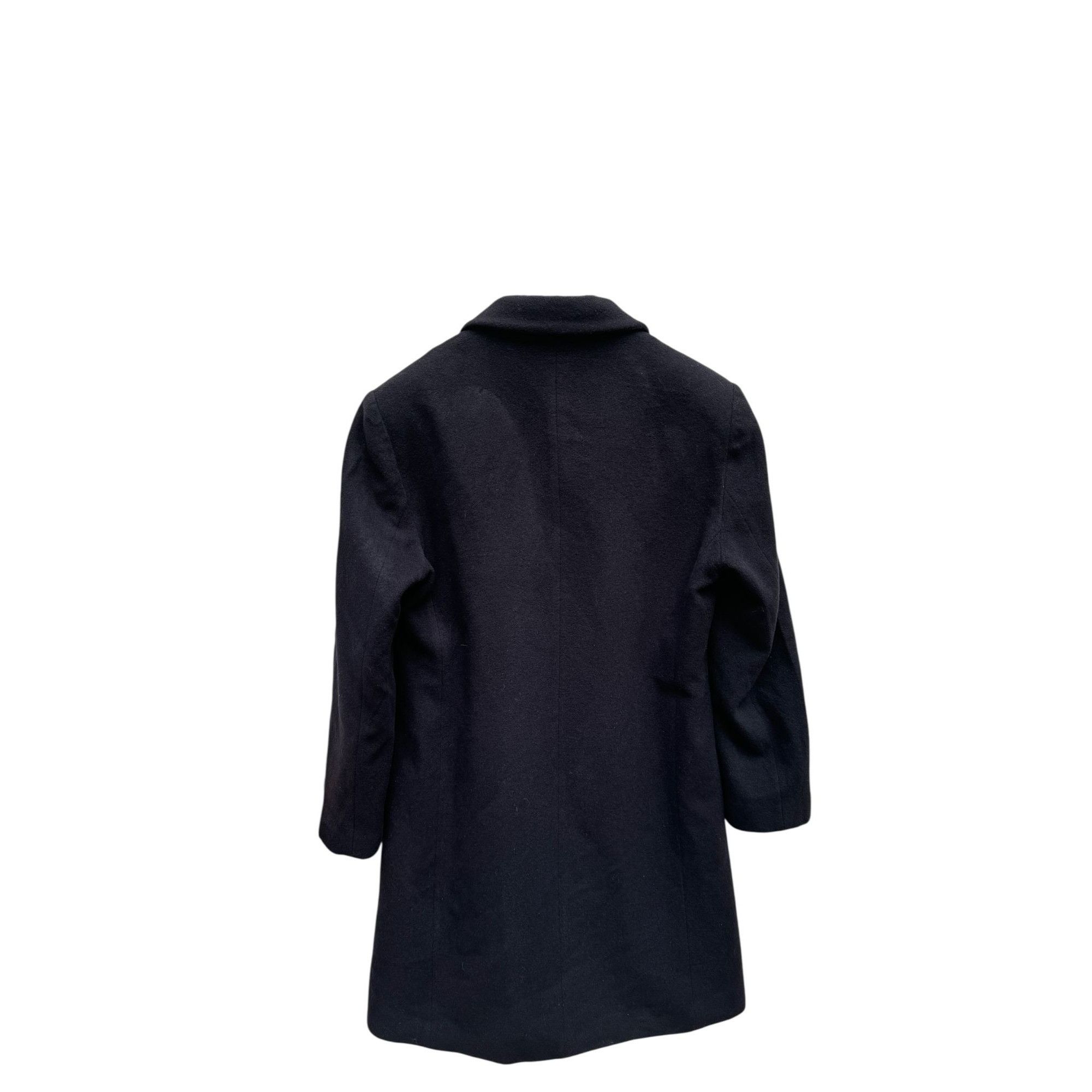 Helmut Lang 1990s Navy Wool Coat Size S / US 4 / IT 40 - 3 Thumbnail