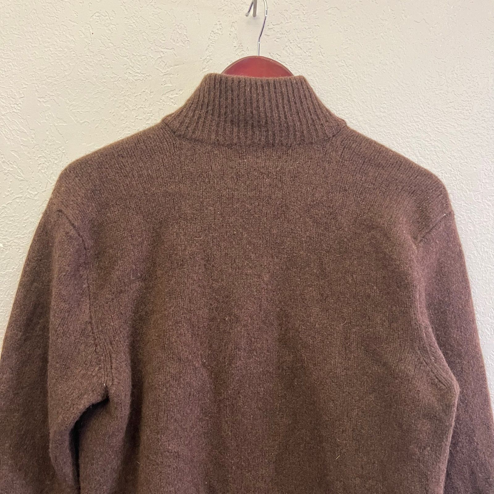 Polo Ralph Lauren Polo Ralph Lauren Wool Angora Quarter Zip Sweater Brown XL Size US XL / EU 56 / 4 - 6 Thumbnail