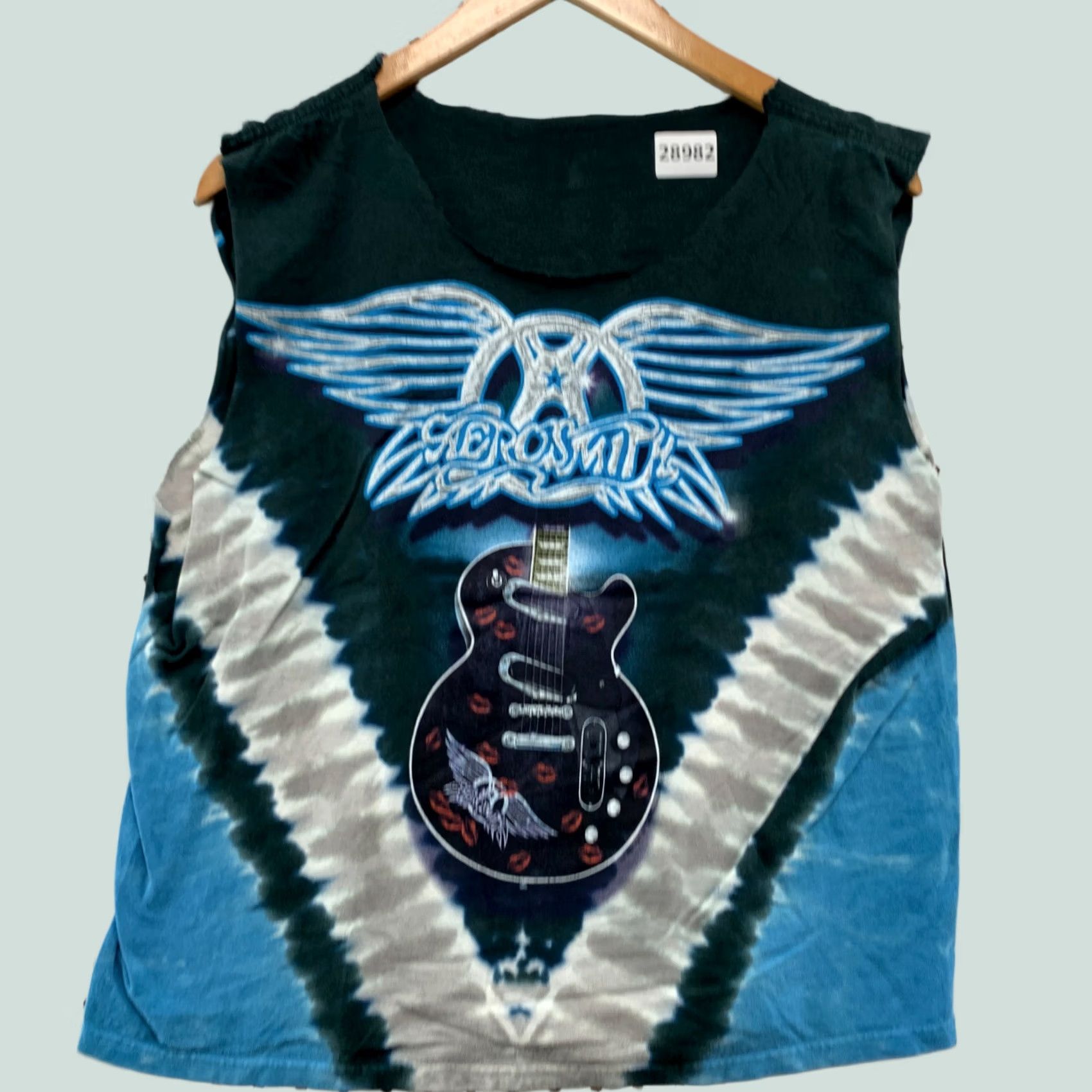 Liquid Blue VINTAGE Liquid Blue shirt Mens S sleeveless Aerosmith Band 20x23.5 Blue Cotton Crew Neck Shirt Mens Boys? Size US S / EU 44-46 / 1 - 1 Thumbnail