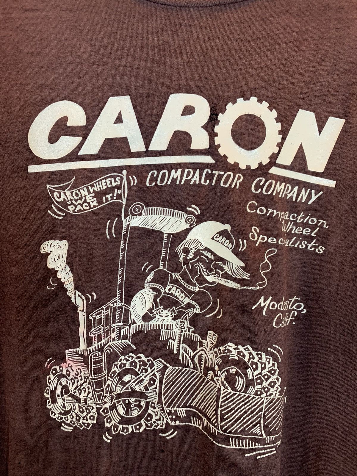 Vintage RARE Vintage 70s Caron Compactor Company Single Stitch Shirt Size US XL / EU 56 / 4 - 2 Thumbnail