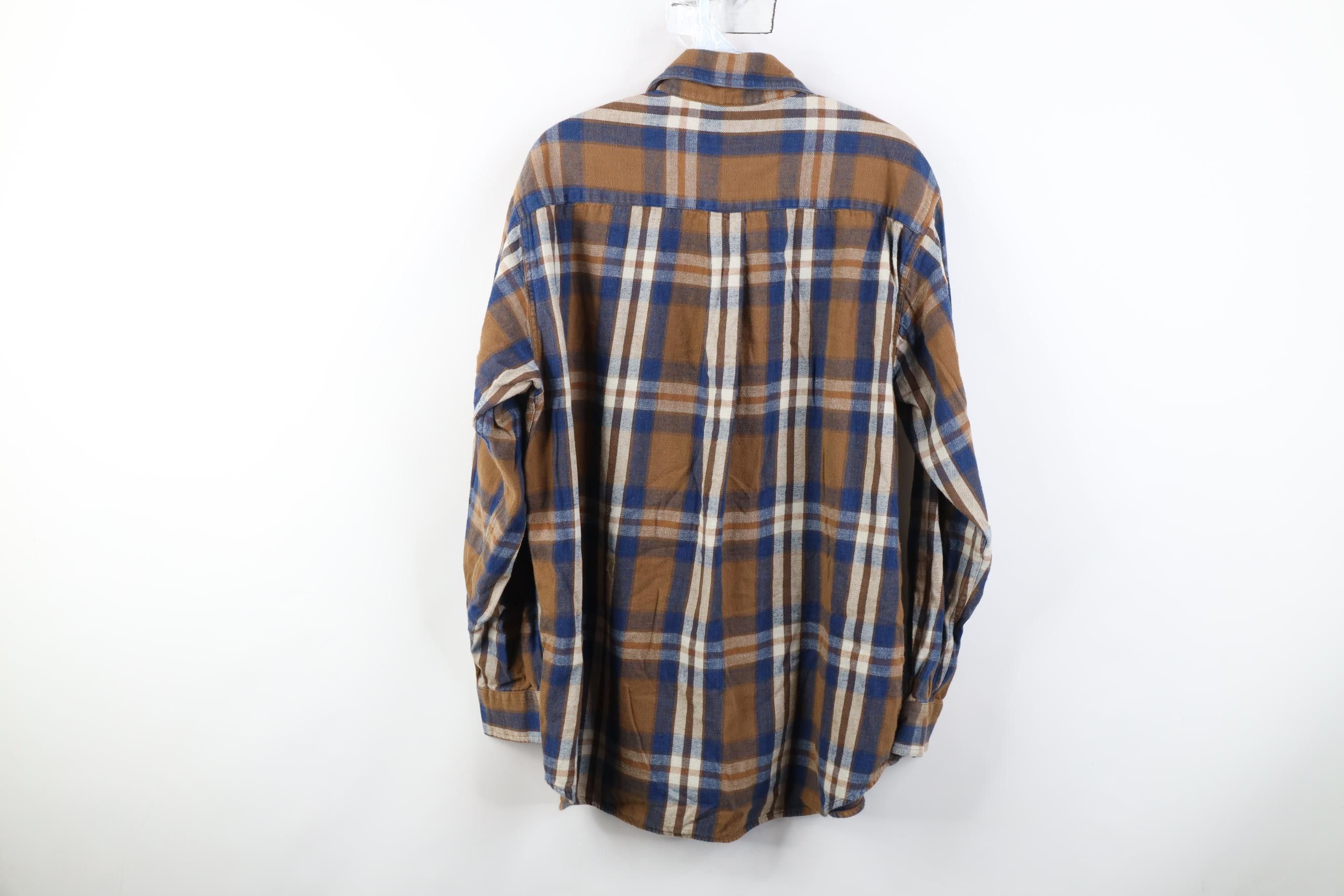 Vintage Vintage 90s Streetwear Flannel Collared Button Shirt Plaid Size US L / EU 52-54 / 3 - 11 Thumbnail