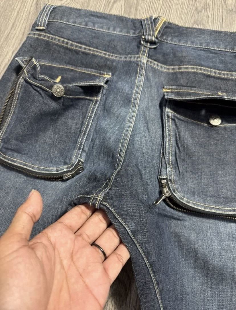 PPFM PPFM Distressed Slim Fit Curved Jeans Size US 31 - 11 Thumbnail