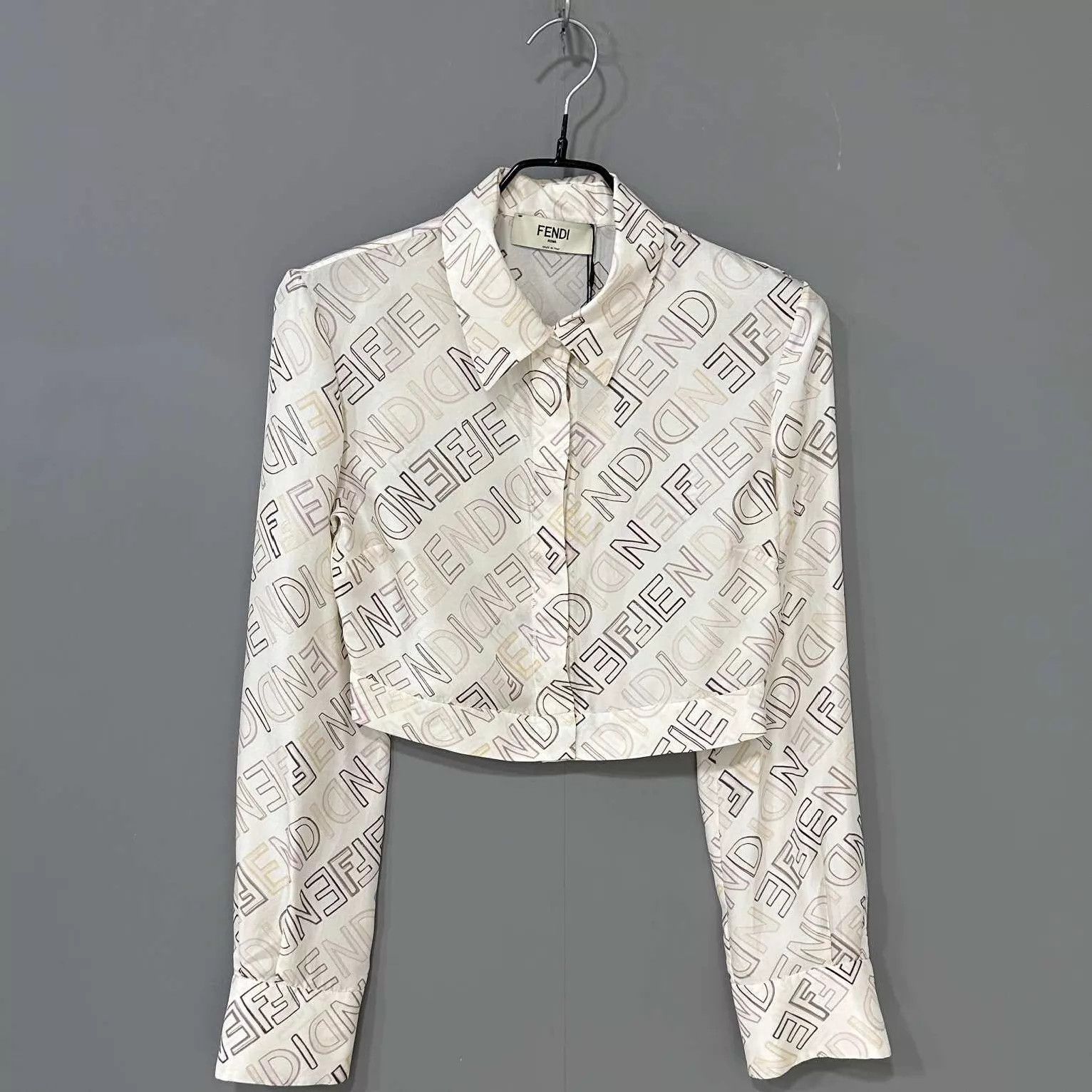 Fendi FENDI New All Over Print Silk Shirt Size 38 Size XS / US 0-2 / IT 36-38 - 1 Thumbnail