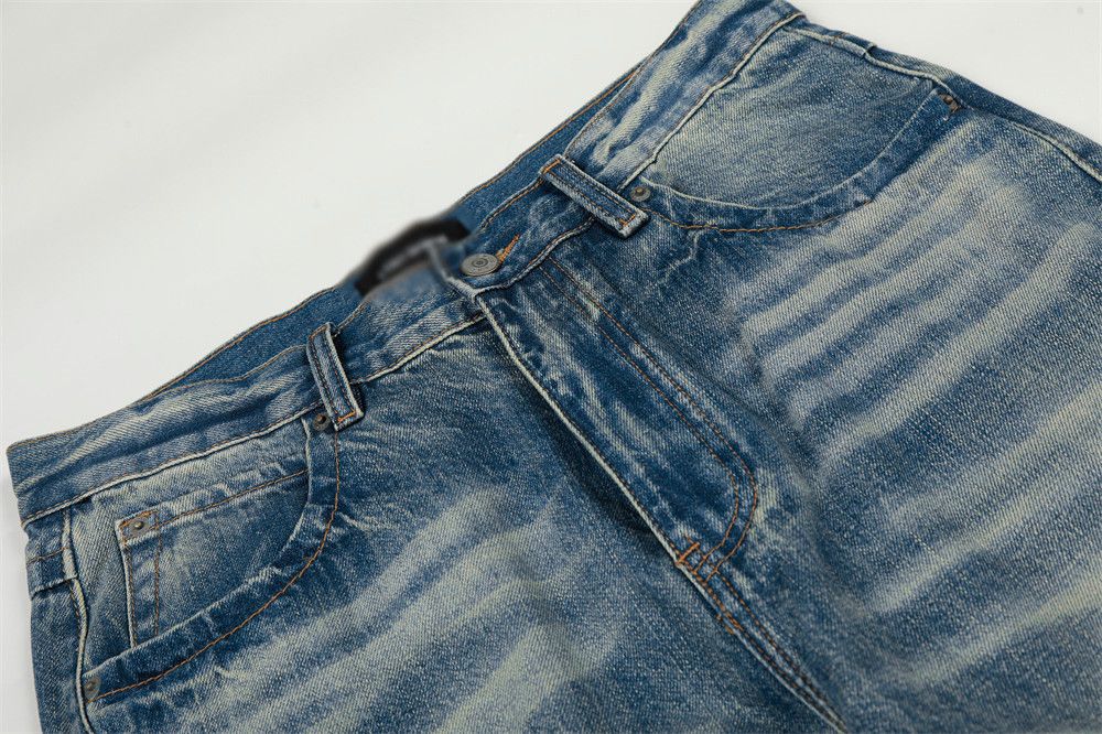 Vintage hippie trend Vibe men's retro punk washed flared jeans Size US 32 / EU 48 - 3 Thumbnail