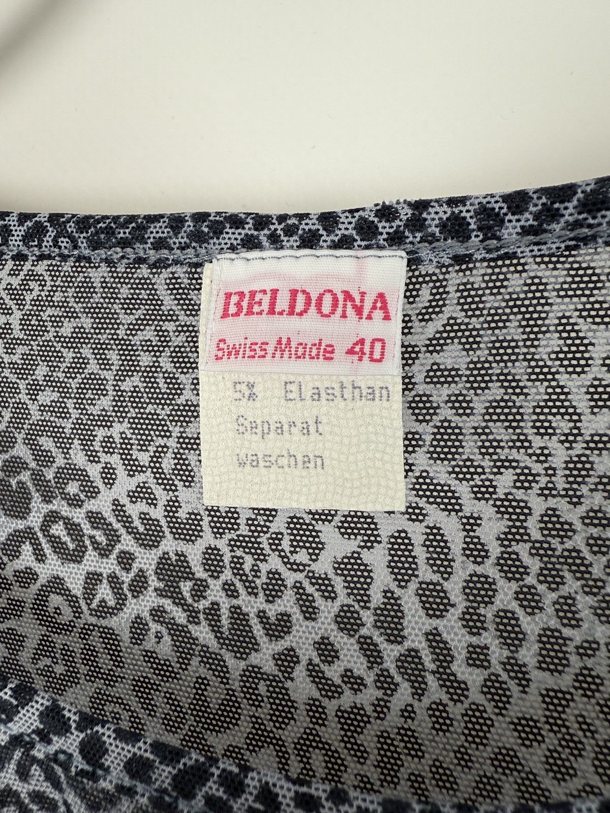 Vintage 1990’s Vintage Beldona Blue Cheetah Animal Print Crop Top Size S / US 4 / IT 40 - 5 Thumbnail