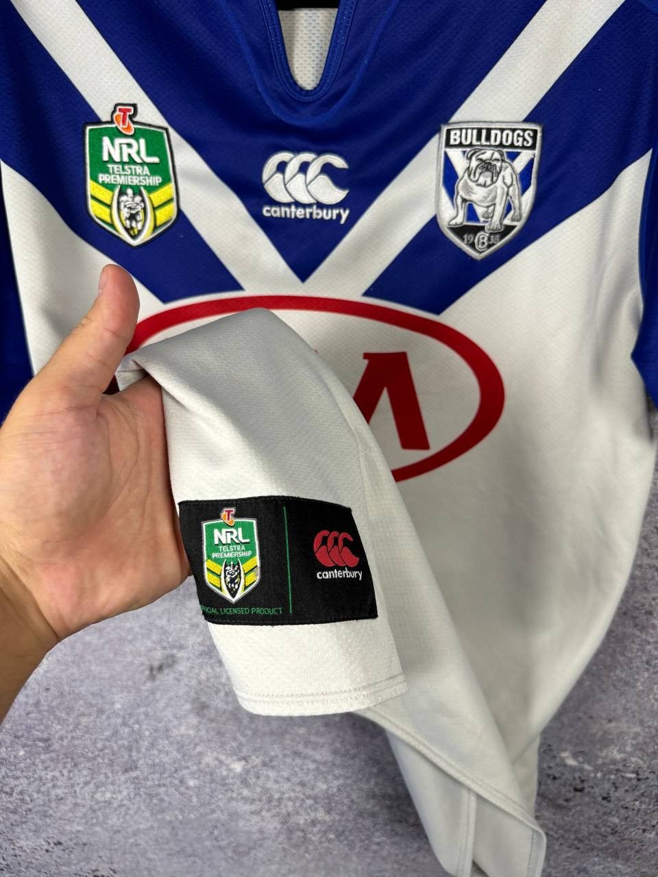 Canterbury of New Zealand Bulldogs 2017 Home Rugby League Jersey NRL Canterbury XL Size US XL / EU 56 / 4 - 9 Thumbnail