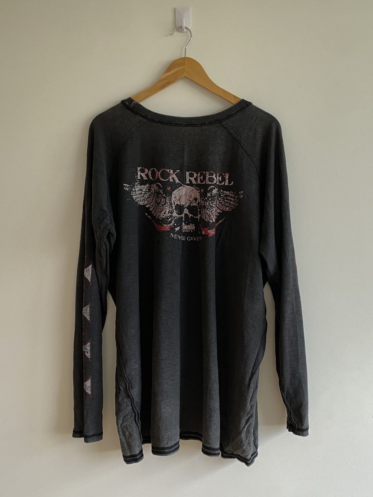 Affliction Rock Rebel Longsleeve | Double-Sided Print | Streetwear Size US XXL / EU 58 / 5 - 5 Thumbnail