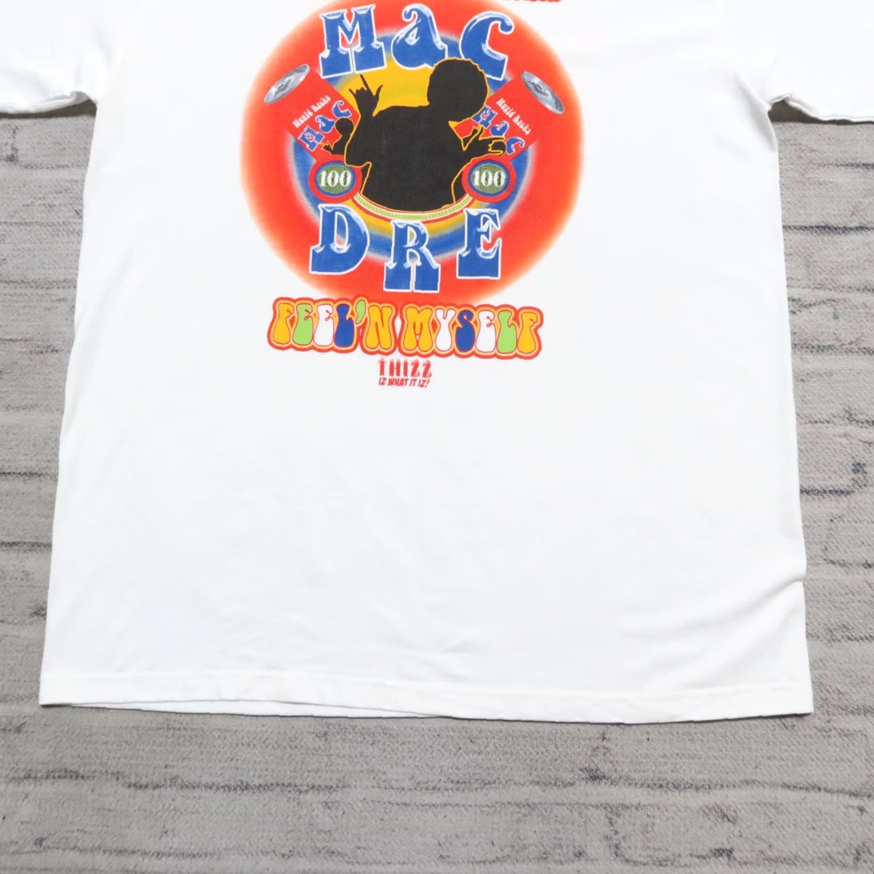 Griffin VINTAGE Mac Dre Thizelle Washington Shirt Men 2XL White Thizz Hunid Racks Size US XXL / EU 58 / 5 - 3 Thumbnail