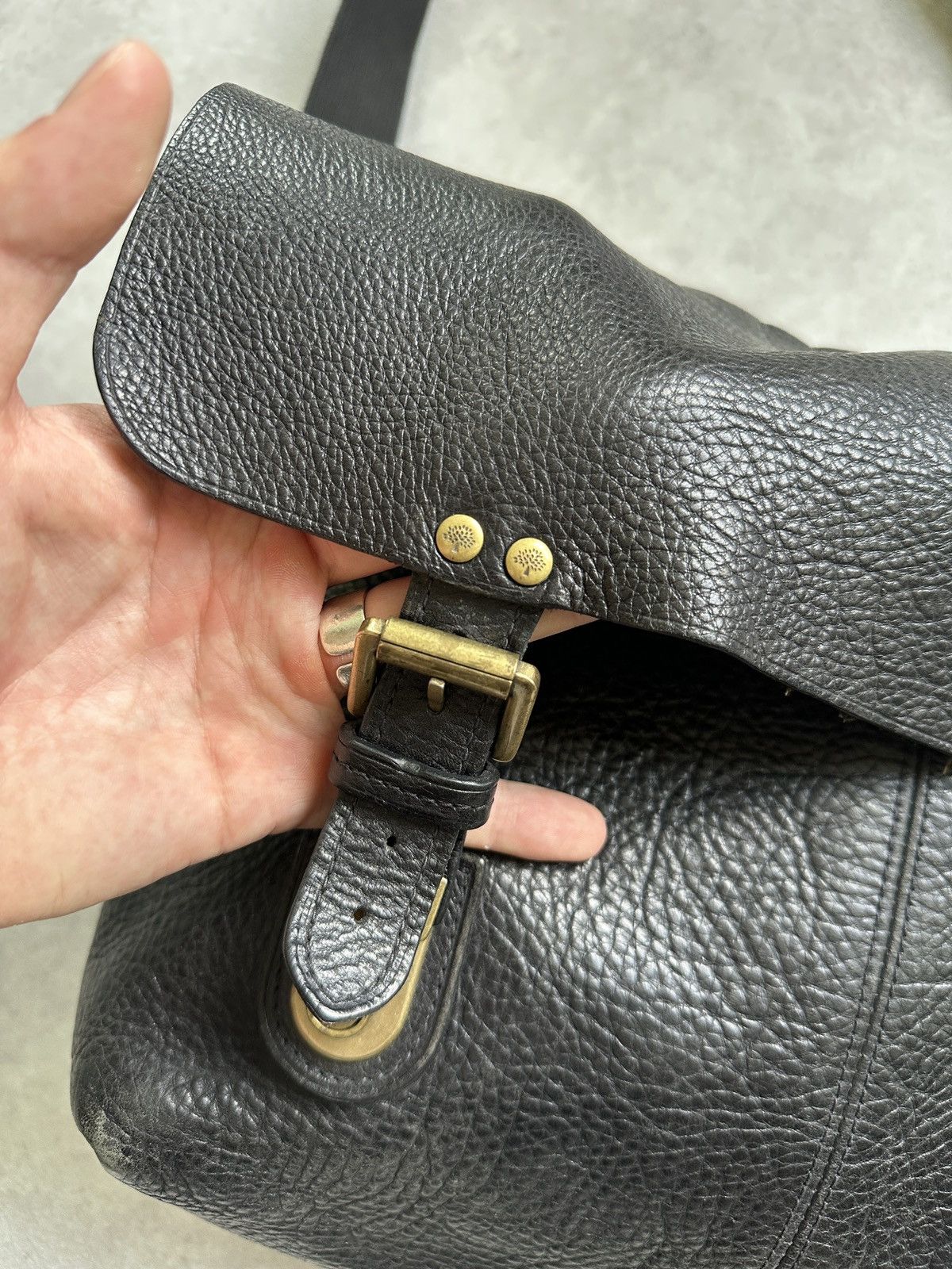 Mulberry Mulberry black leather crossbody bag with gold hardware Size ONE SIZE - 4 Thumbnail