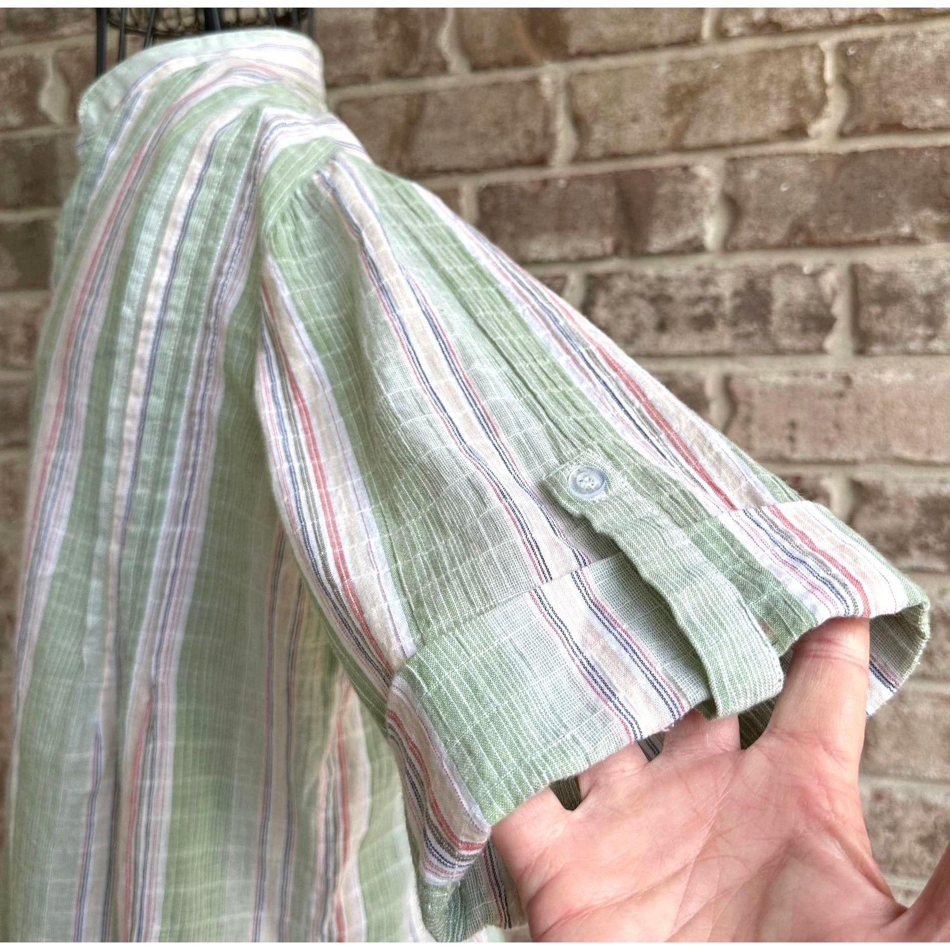 Other Soft Surroundings Tunic Top XS Extra Small Striped V Neck Ro Size XS / US 0-2 / IT 36-38 - 7 Thumbnail