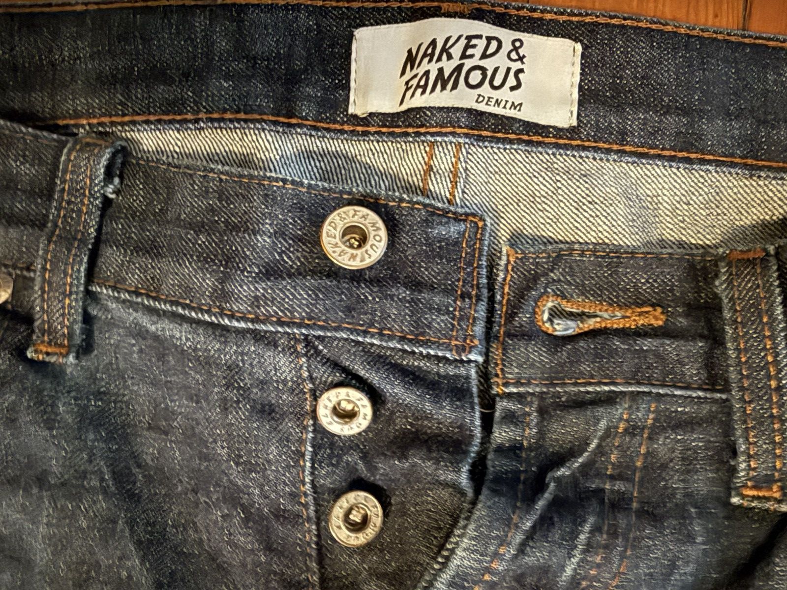 Naked & Famous Naked & Famous Vulgar Selvedge Super Guy Jeans 31 Size US 31 - 2 Thumbnail