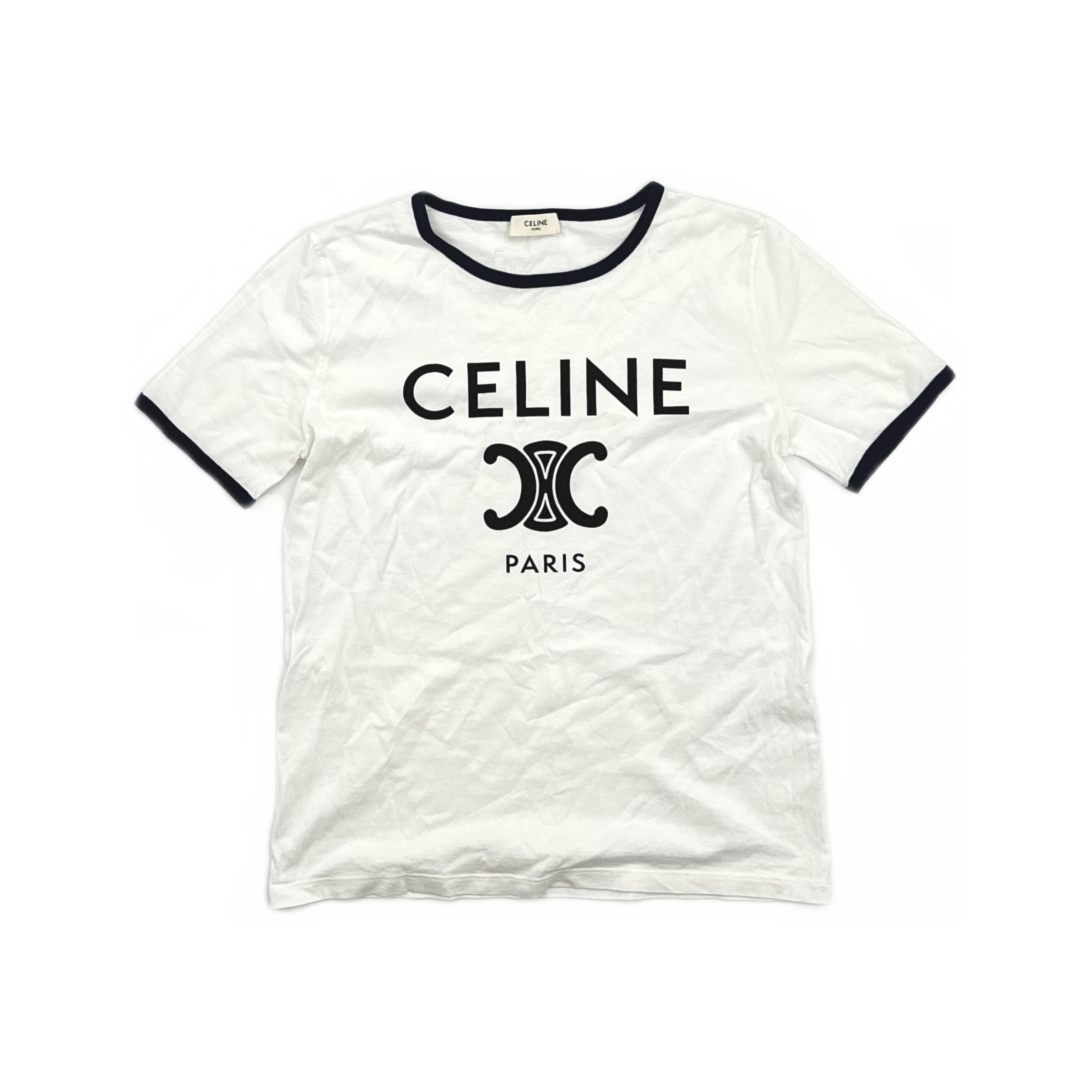 Celine Celine Triomphe Logo T-Shirt Size S Size S / US 4 / IT 40 - 1 Thumbnail