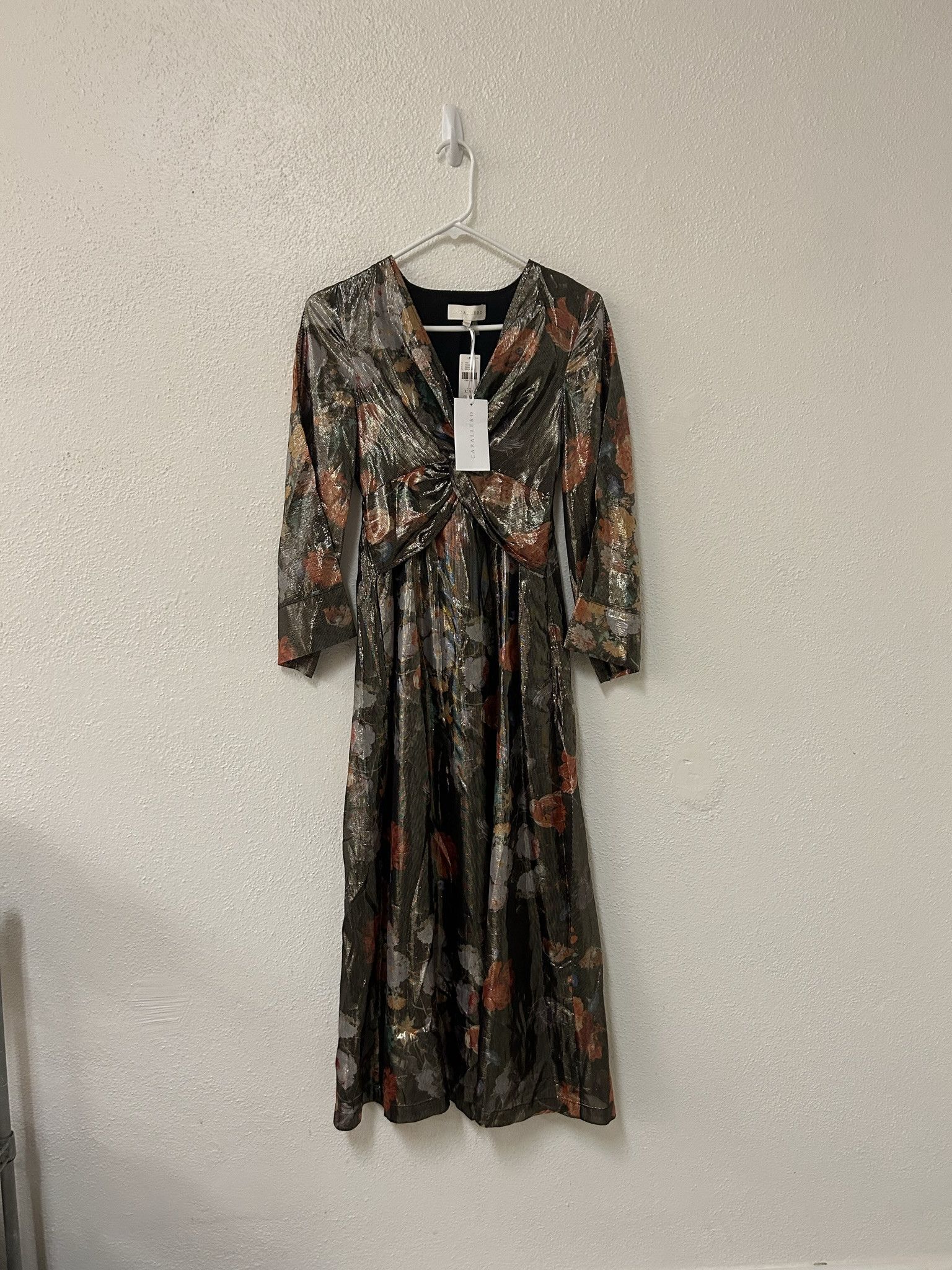 Anthropologie NWT ANTHROPOLOGIE x CABALLERO v-neck floral maxi dress Size XXS / US 00 / IT 34 - 6 Thumbnail