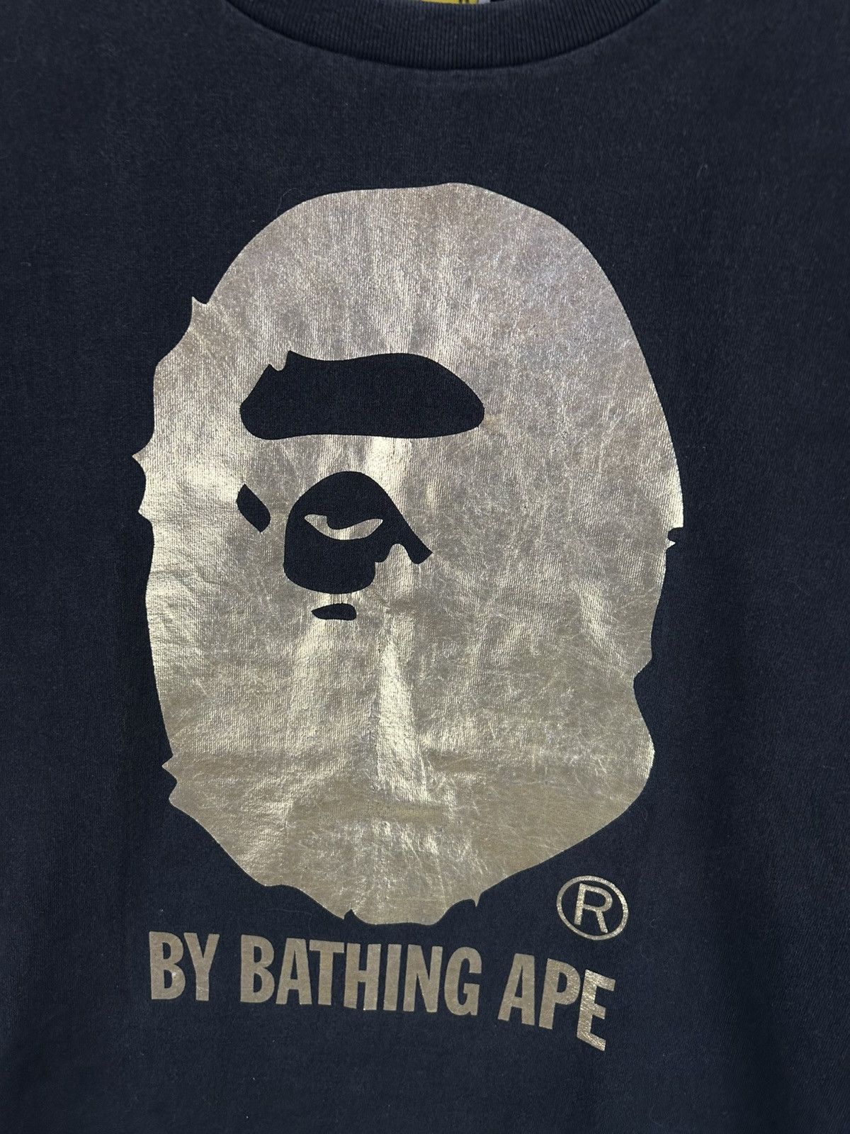 Bape Bape Head Glitter Logo Print L/S T-Shirt Size US M / EU 48-50 / 2 - 3 Thumbnail
